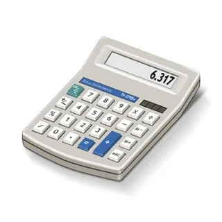 Calculator created in Illustrator