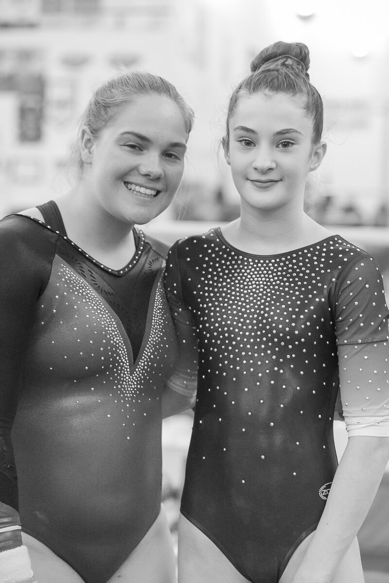  While Buck and Murphy are competitors in the high school league, they are close teammates on the GTC USA Gymnastics club team.  