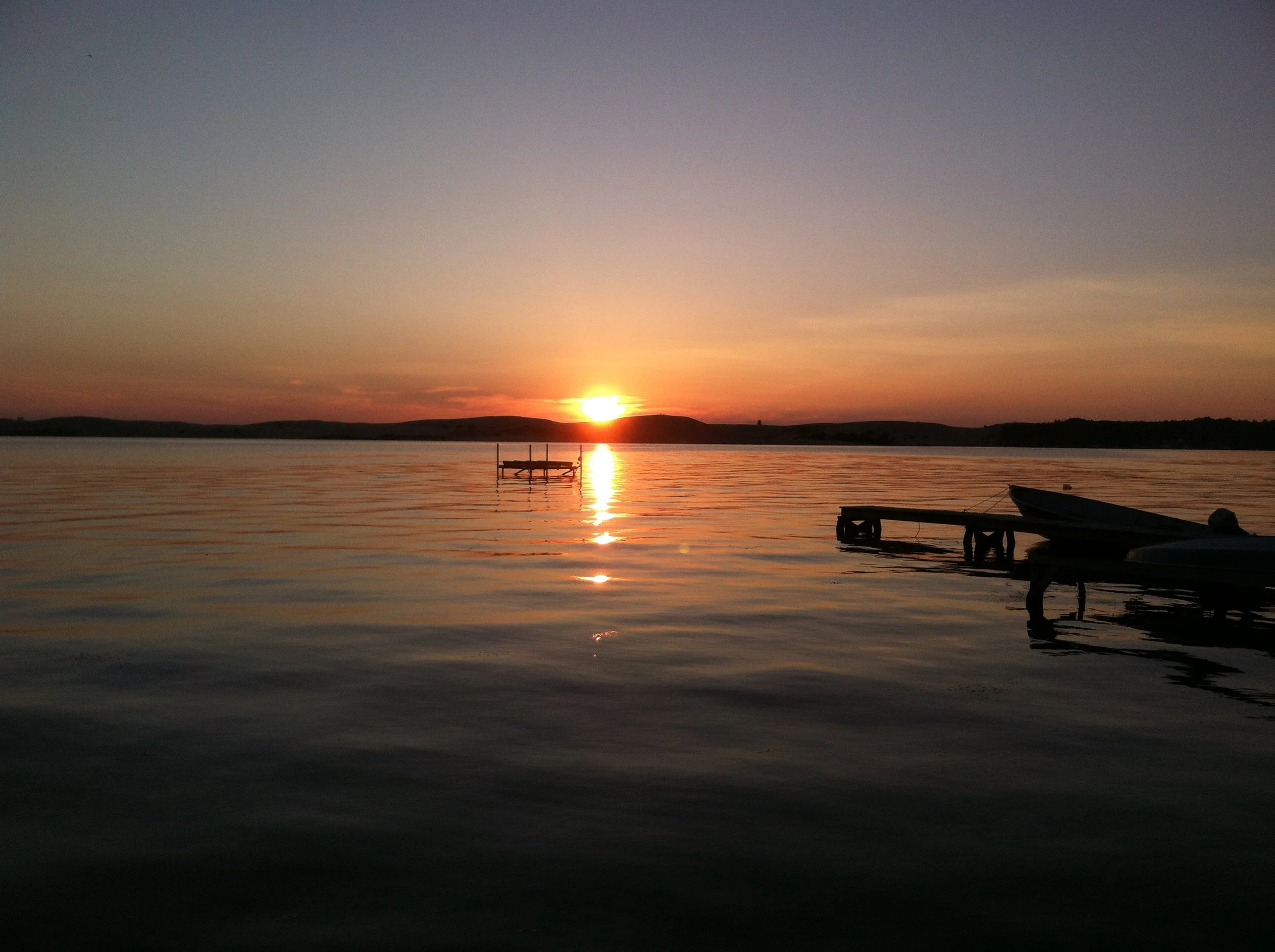 Sunset over Silver Lake.JPG