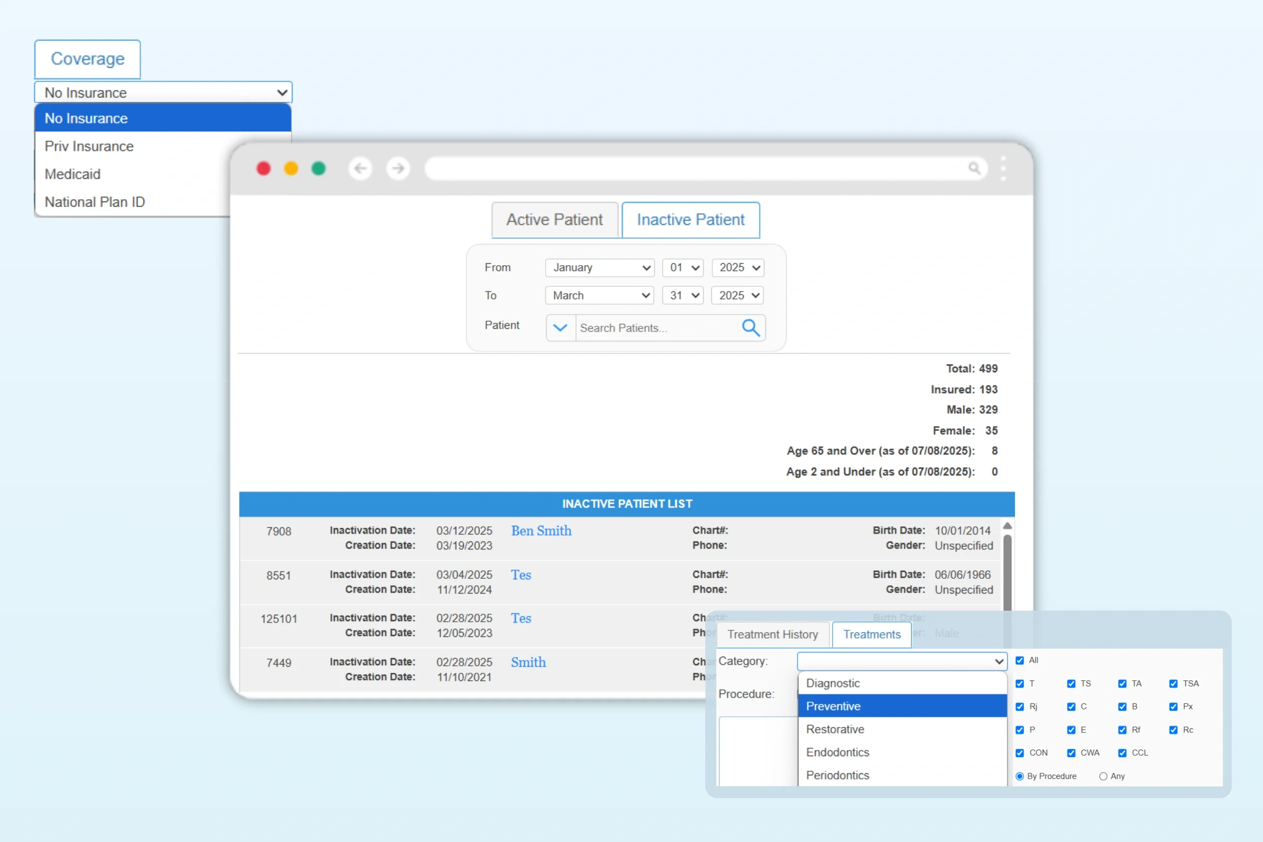 dental report software