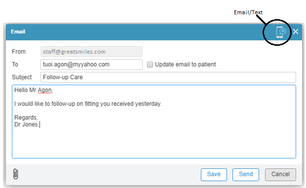 Send Emails and Texts Directly to your Patients from iDentalSoft