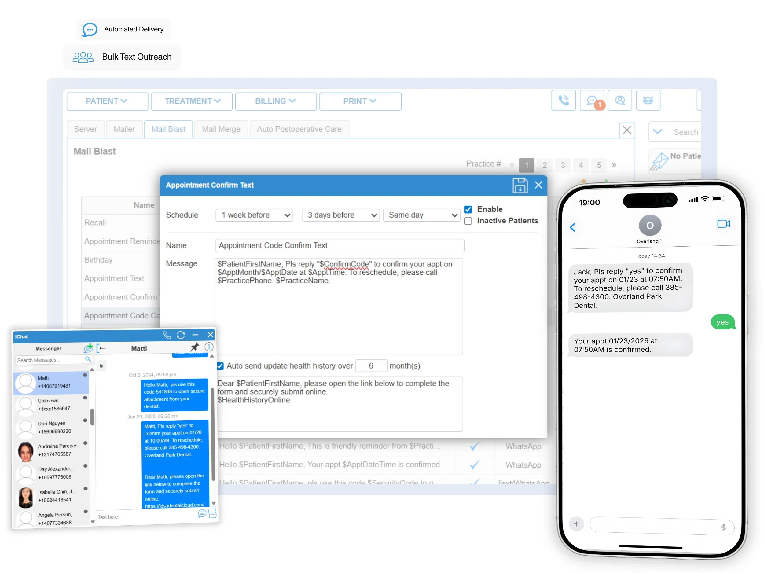 dental texting software