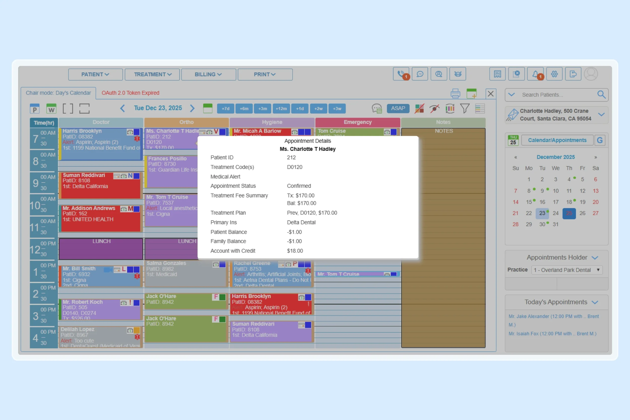 dental appointment software reminder