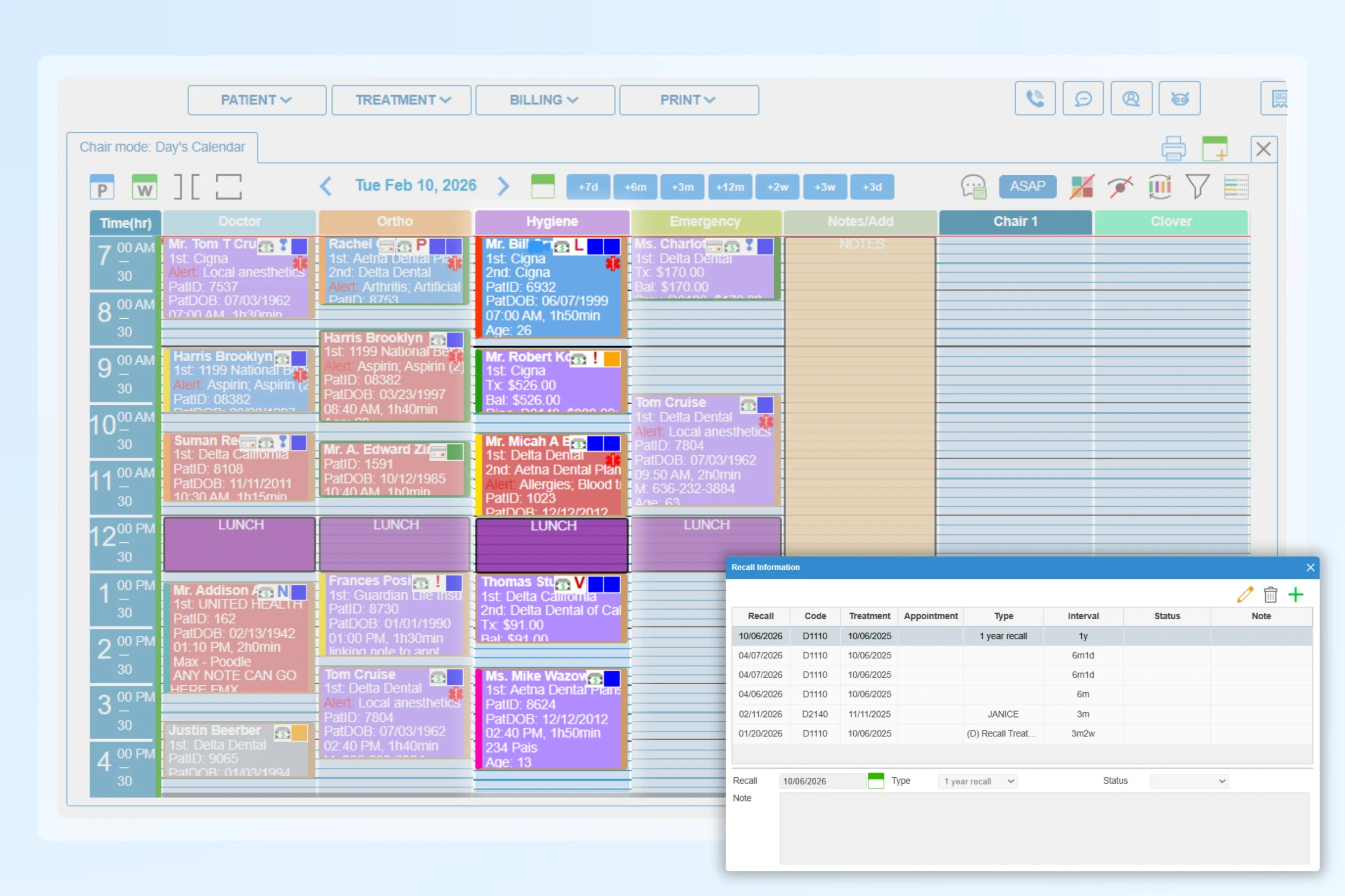business software for mobile dental hygiene