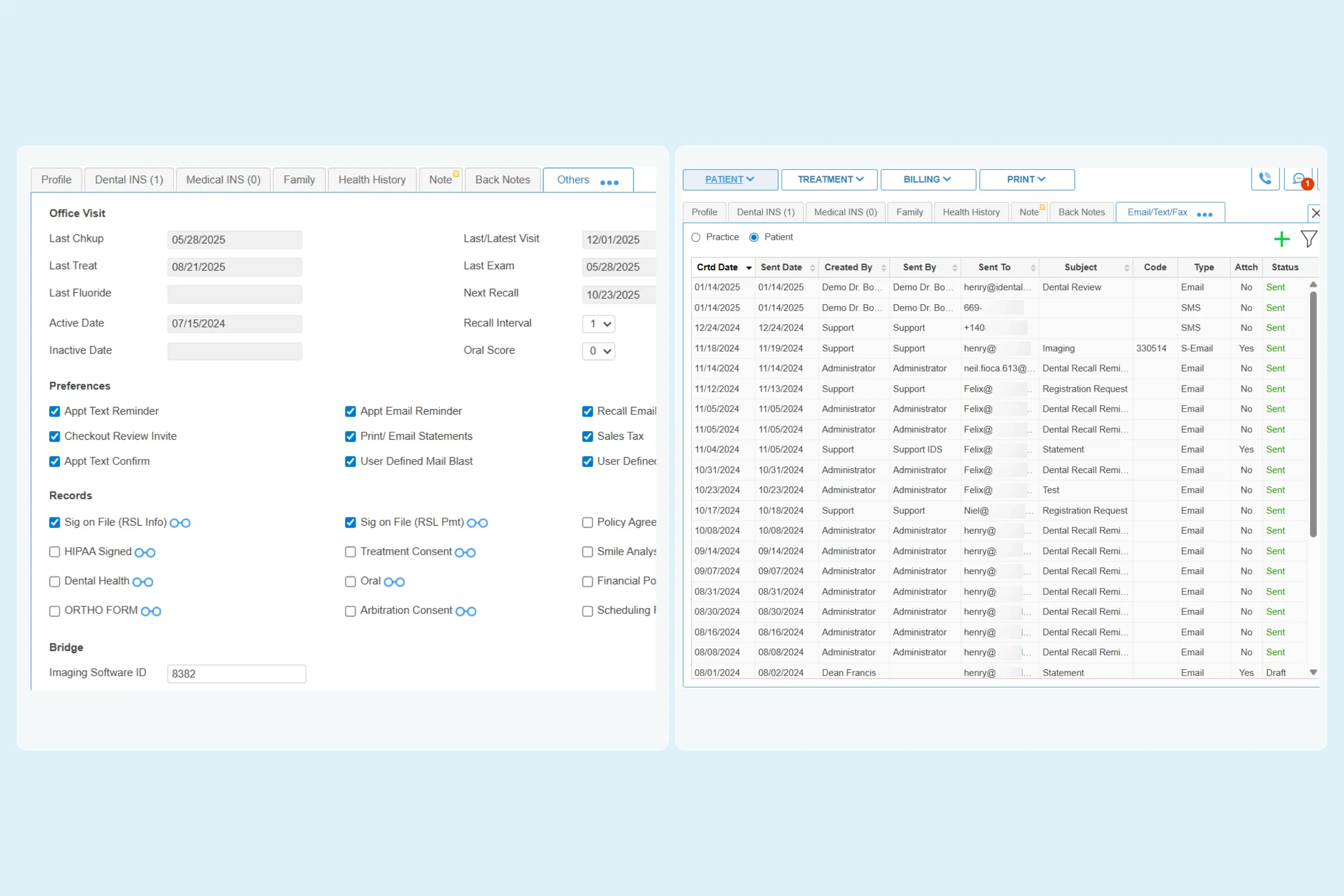 cloud based dental texting software