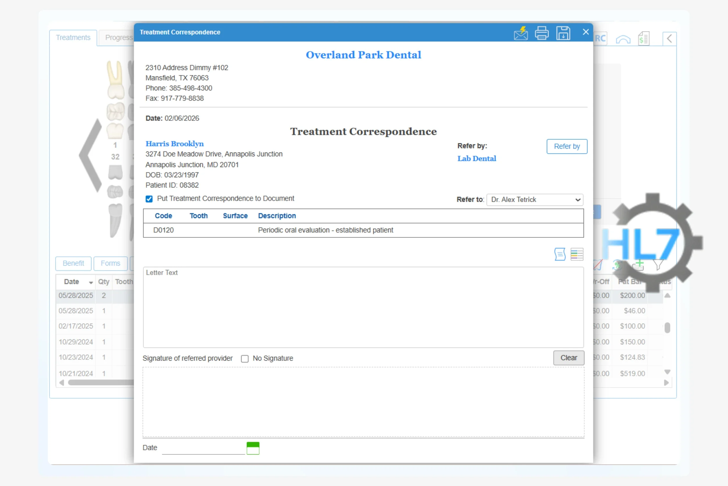 fqhc dental software hl7 integration