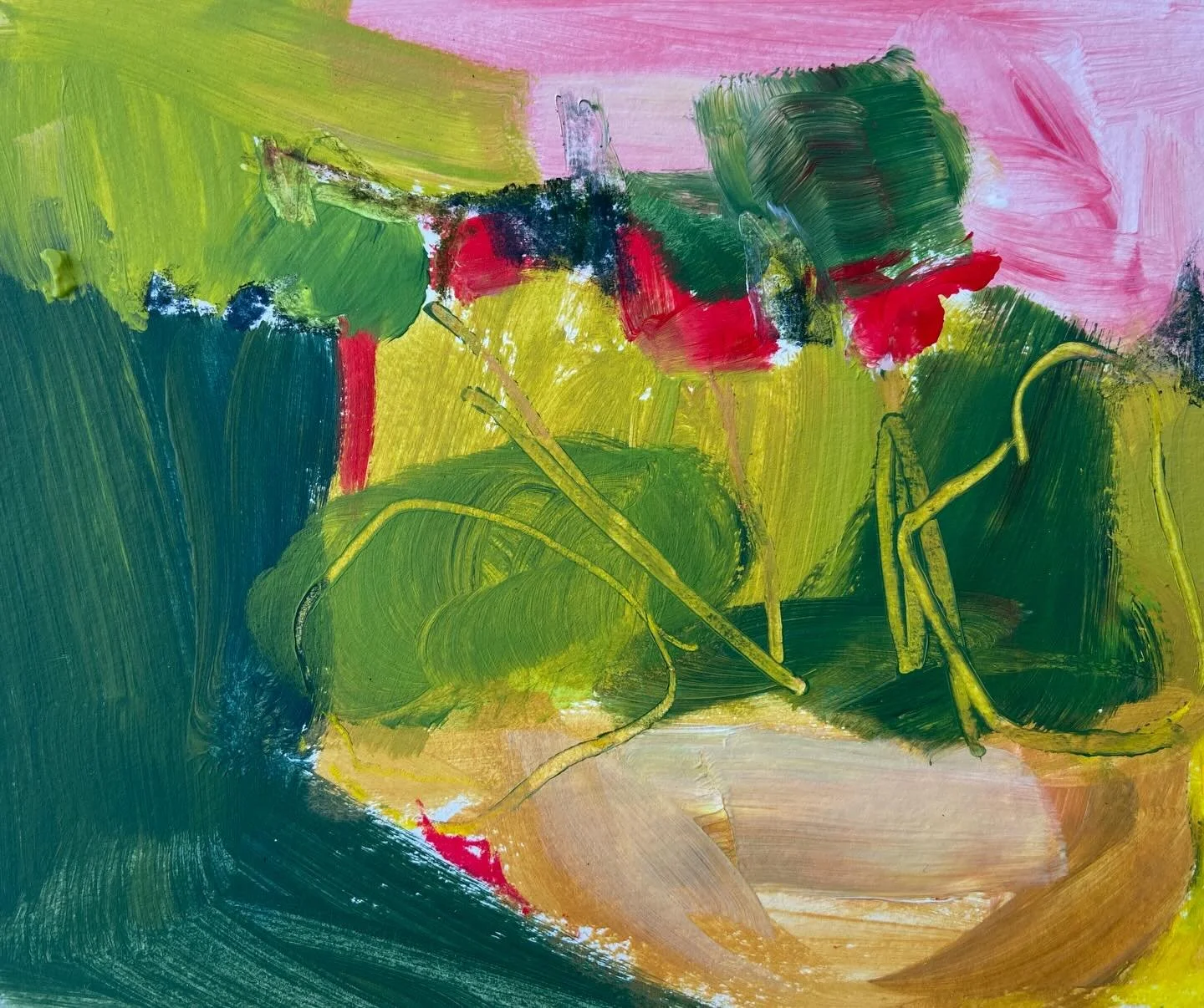 Wishing everyone a happy and peaceful new year. Thank you so much for all your support this year - and sending love to all. Whatever your year has looked like, here&rsquo;s to sunshine to come in 2026 ☀️✨

&lsquo;Garden Geraniums&rsquo; (acrylic on p