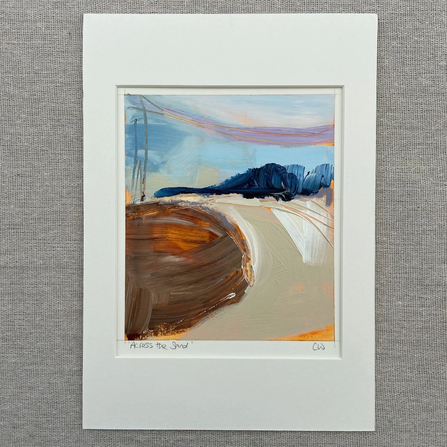 Square Across the Sand_abstract landscape work on paper.jpeg