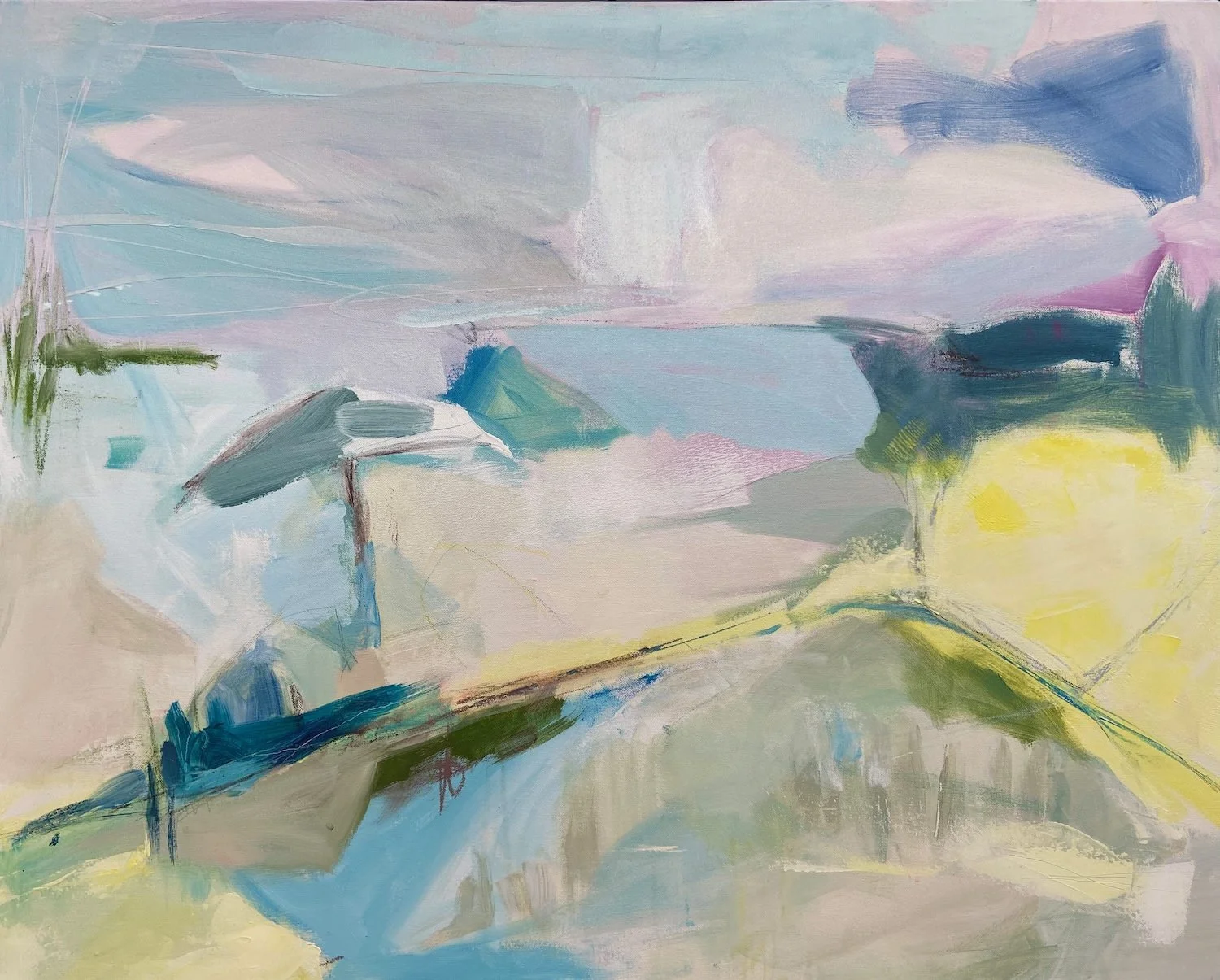 Summer Days - abstract landscape painting - catherine warren website.jpeg