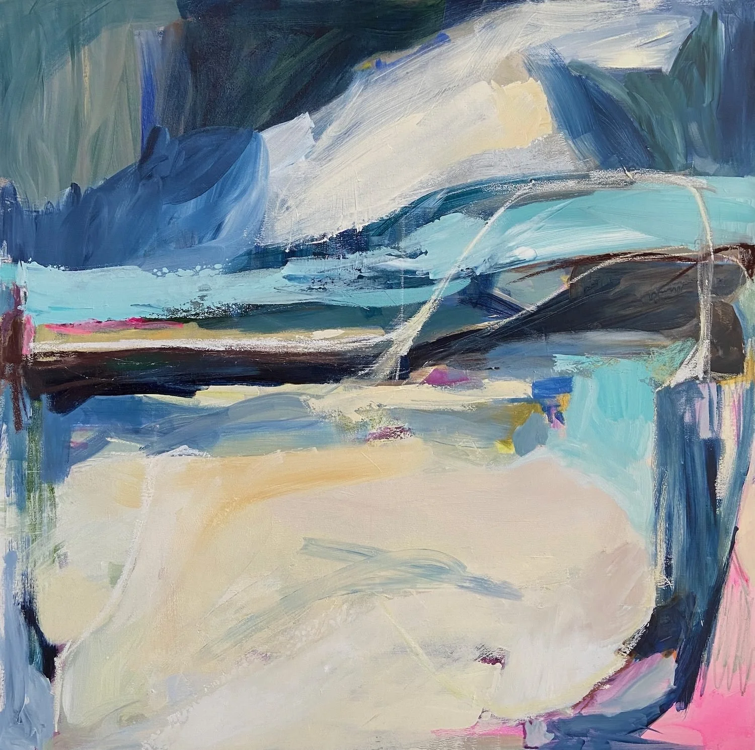 'Parting Clouds'  80 x 80cm