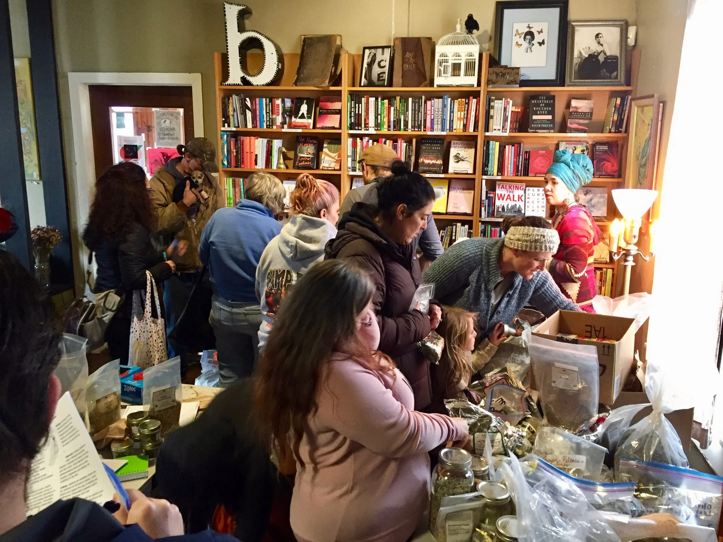 Herbalists Supporting Herbalists Herbal Medicine Giveaway at Blackbird Cafe. Source: Lily Rothrock