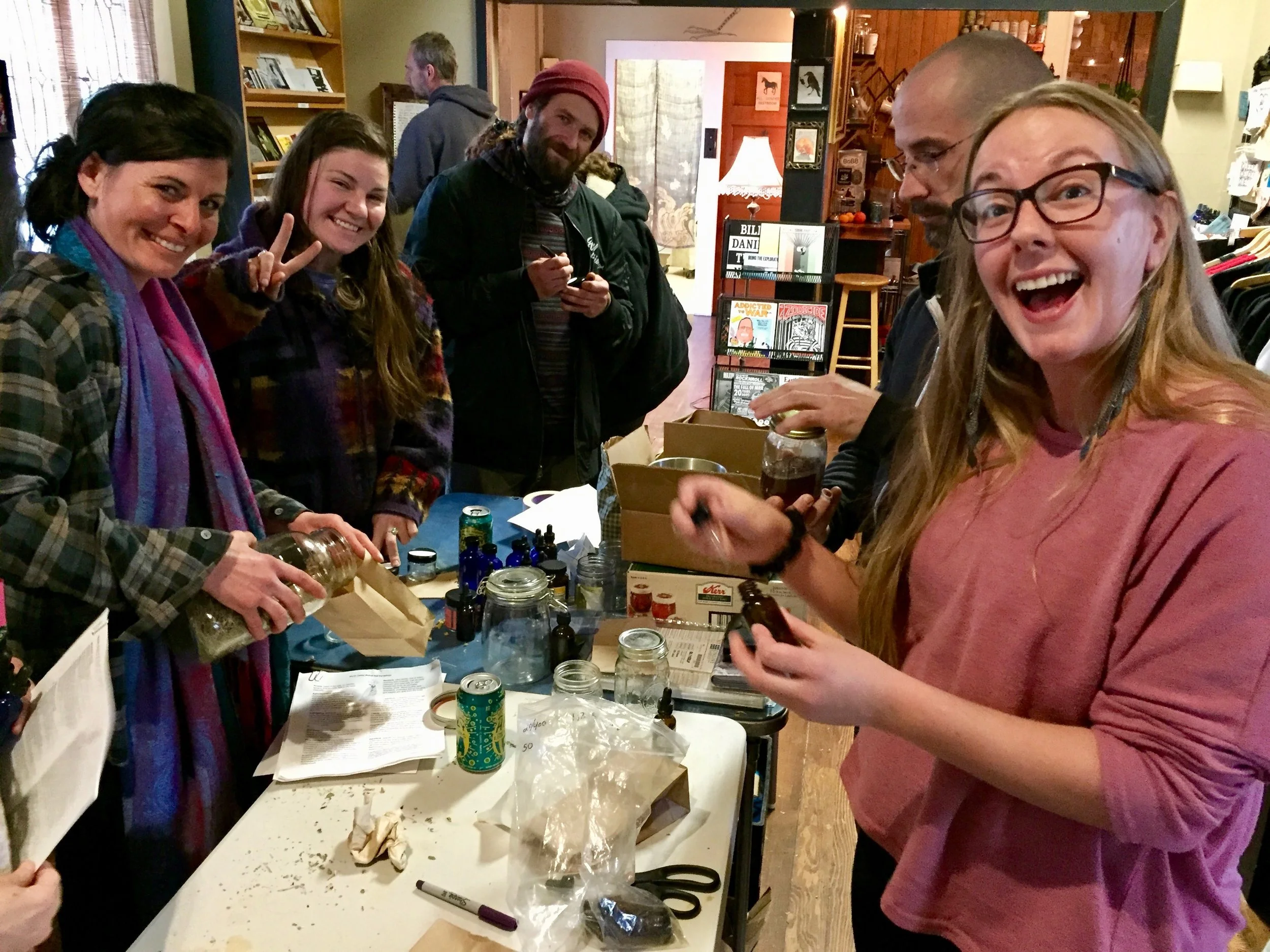 Herbalists Supporting Herbalists Medicine Giveaway at Blackbird Chico. Source: Lily Rothrock