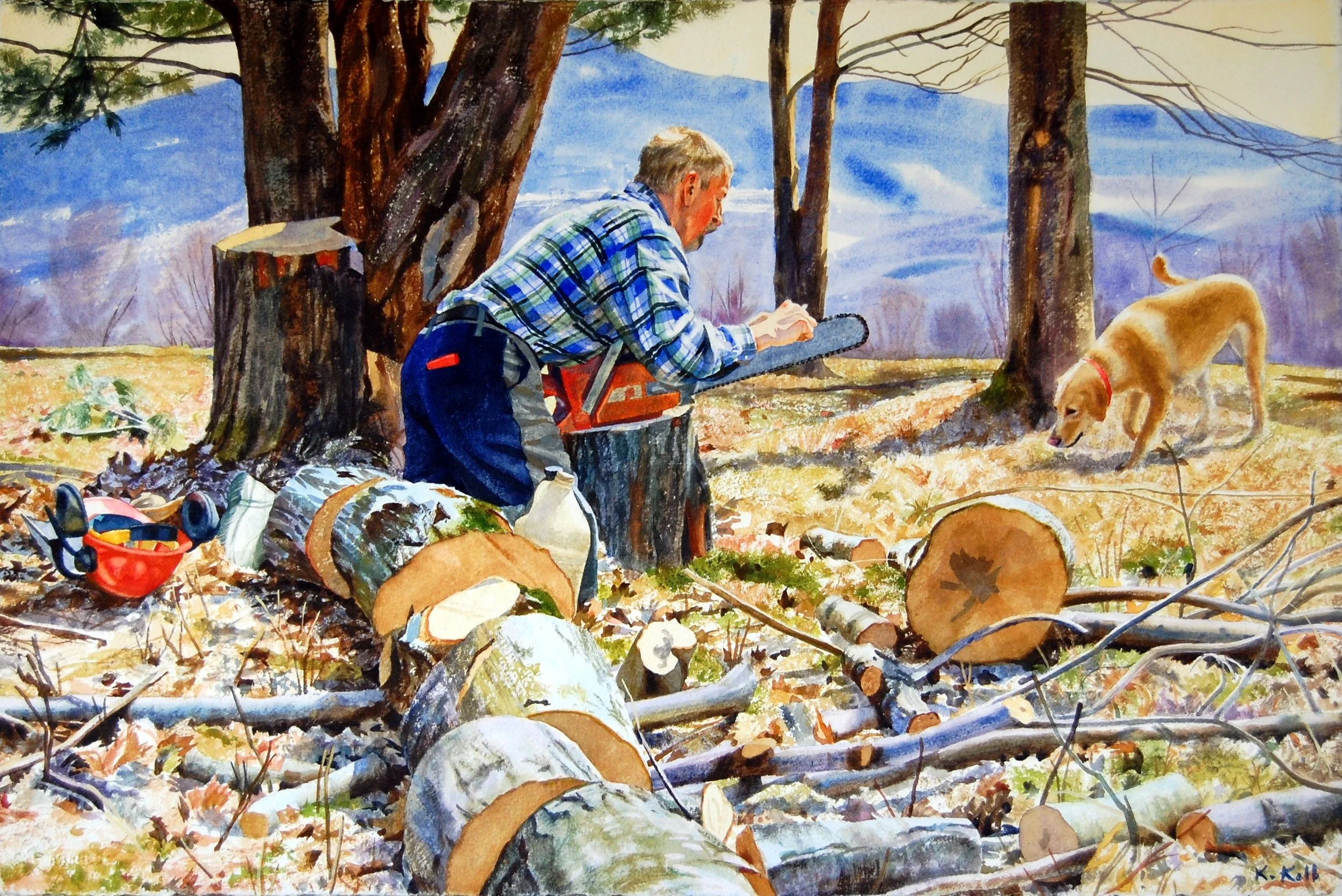 Bill and Levi Sharpening the Saw