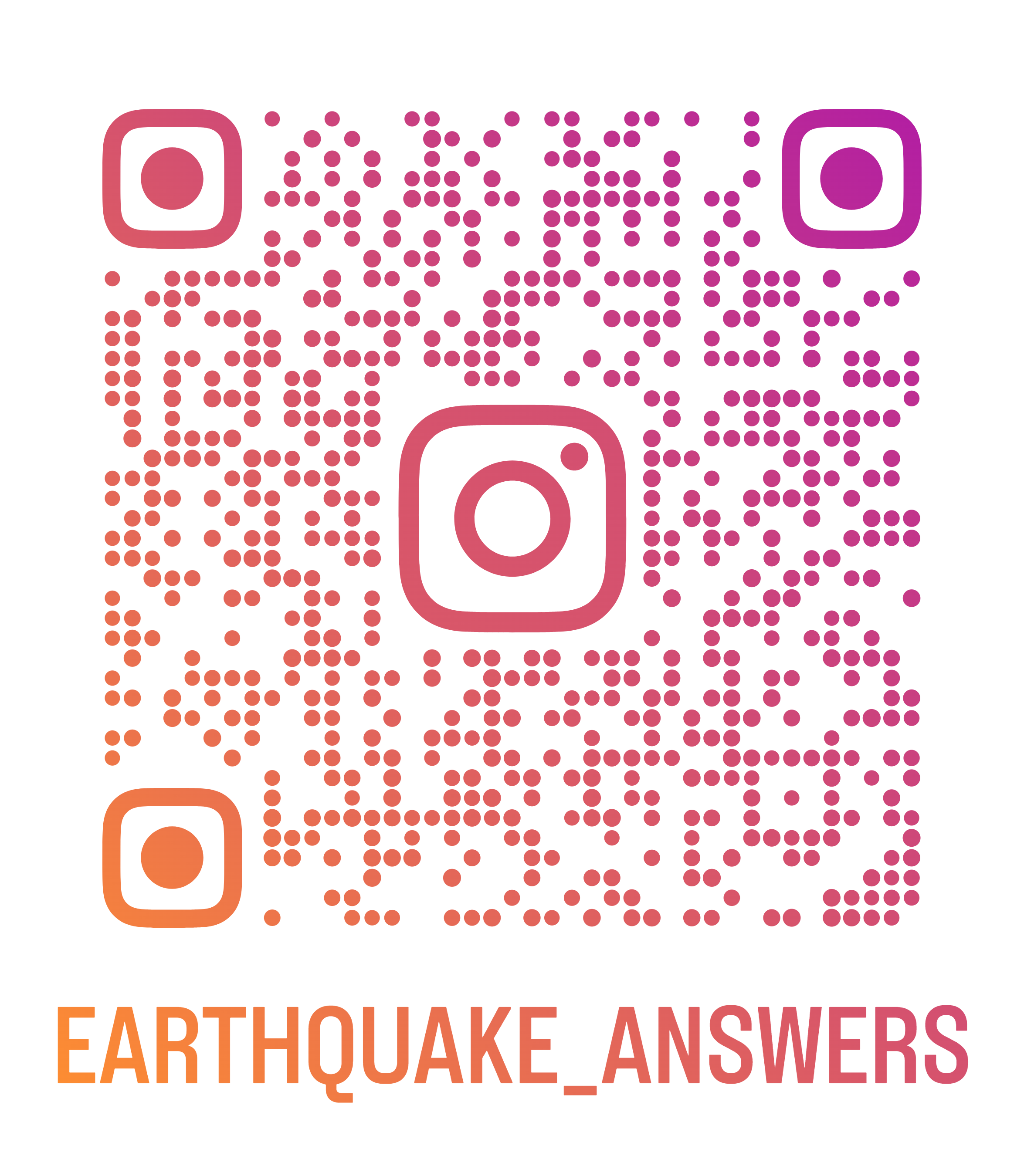 Instagram QR code for @earthquake_answers