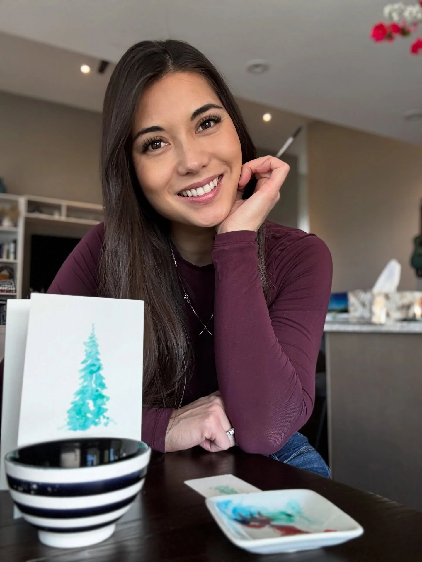 When you are living your dream 💭 I get to teach watercolour to a group of amazing souls tonight! 
💜🎨👩&zwj;🎨🫟
We booked up within hours and I expanded the workshop to offer more seats. I will be running more workshops so if you are interested pl