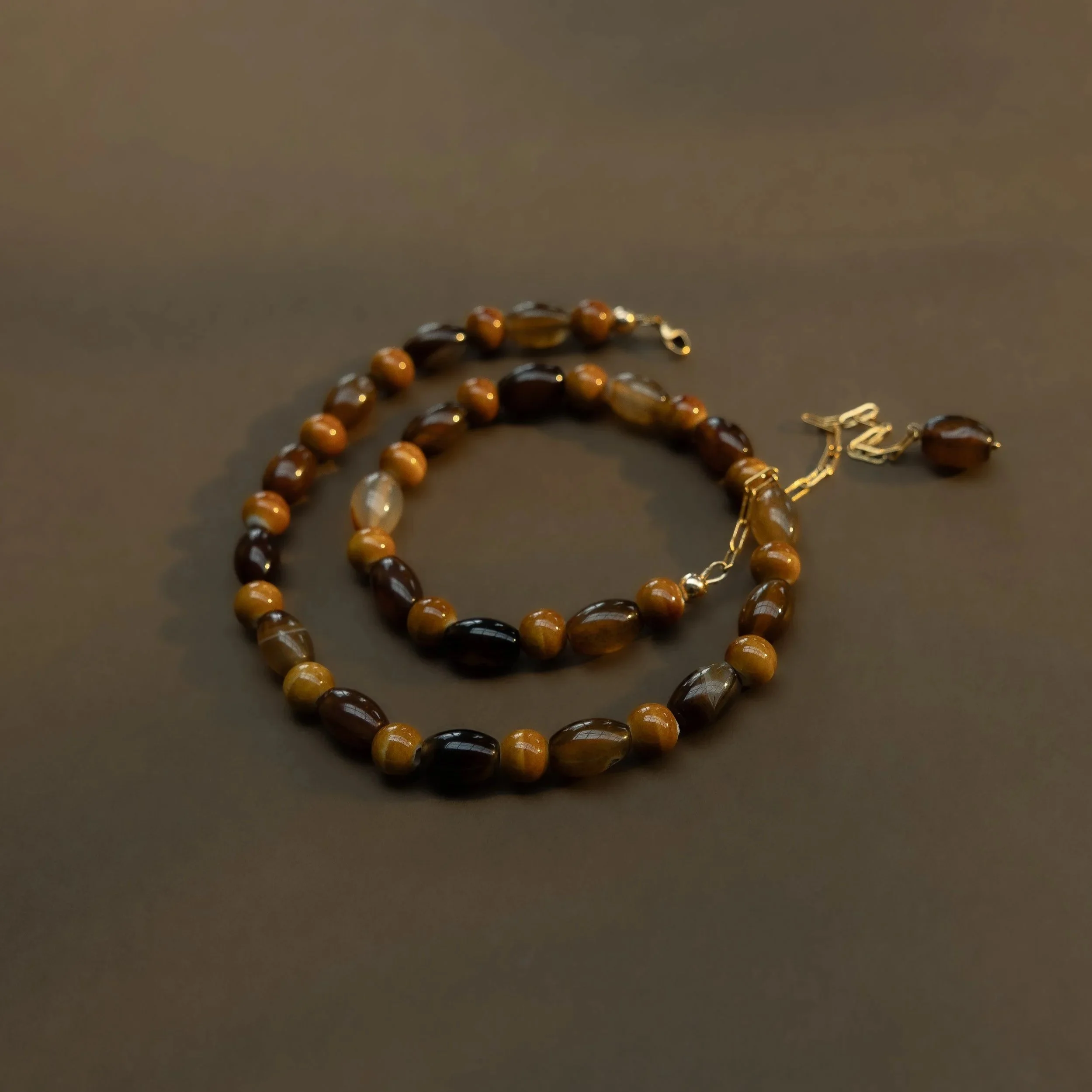 Ochre Ceramics Handmade Jewellery Byron Bay - Clay & Stone Necklace