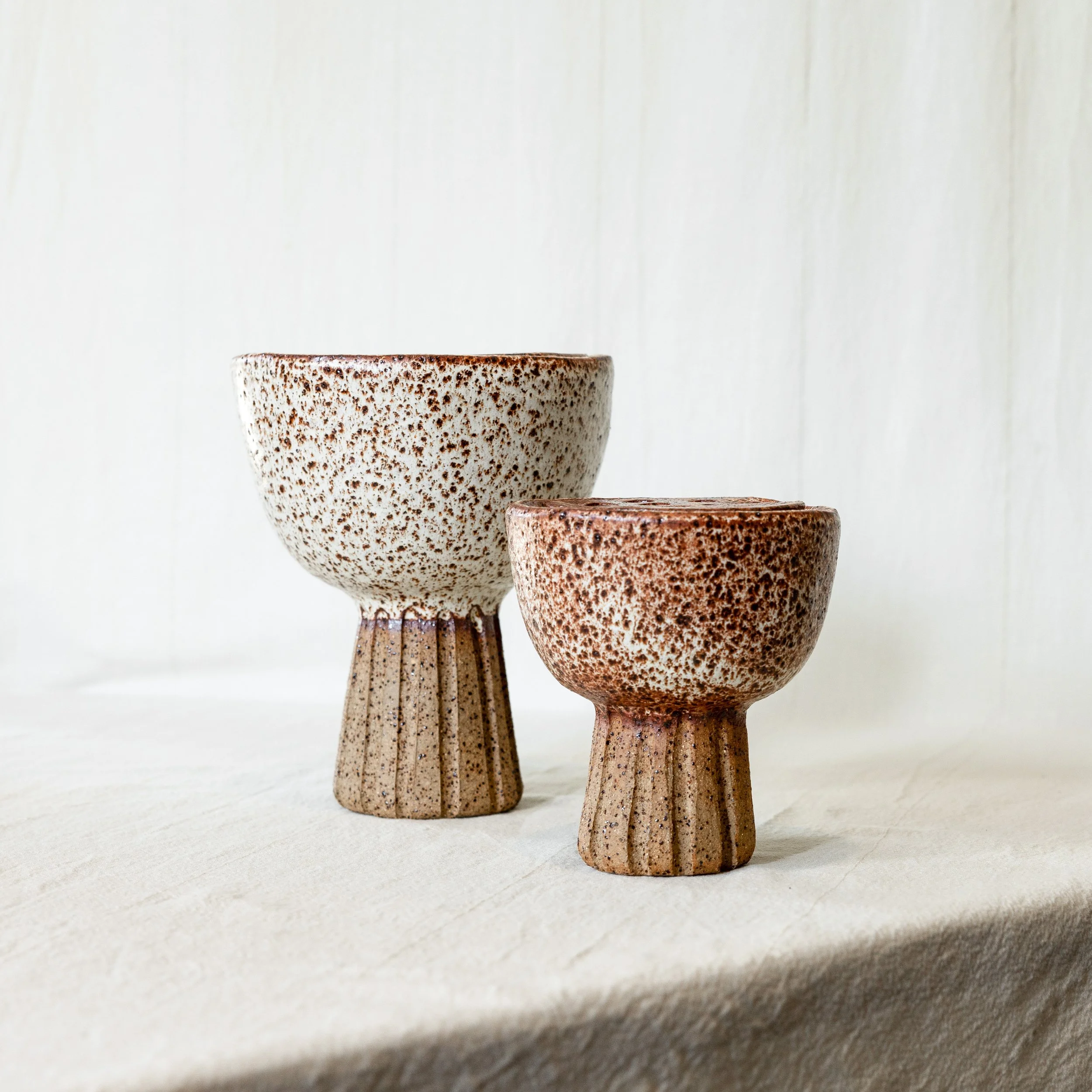 Handmade Ceramics Byron Bay - Wildflower Vase Earth