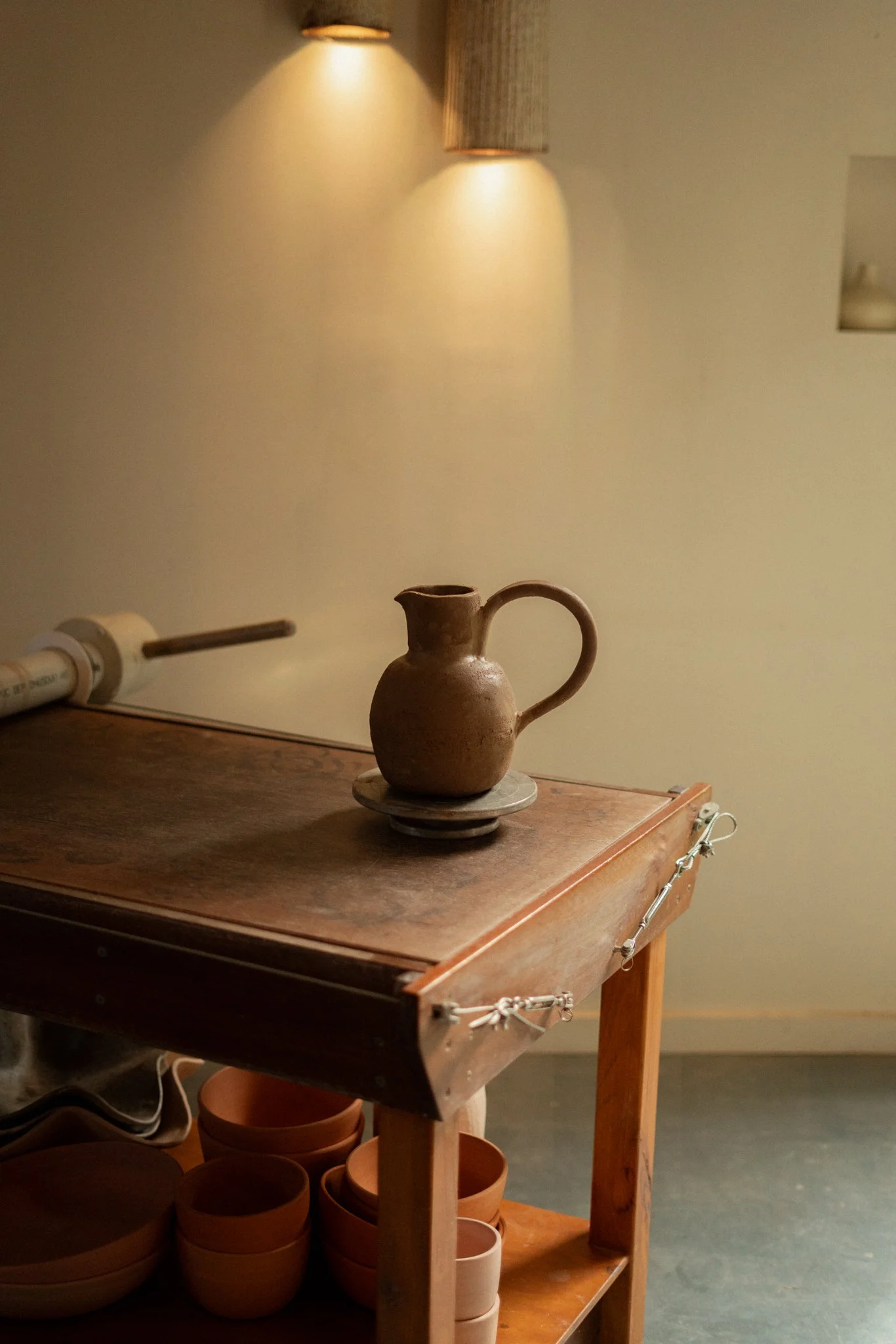 Ochre Ceramics homewares - Handmade pottery in Byron Bay. Full Moon Jug