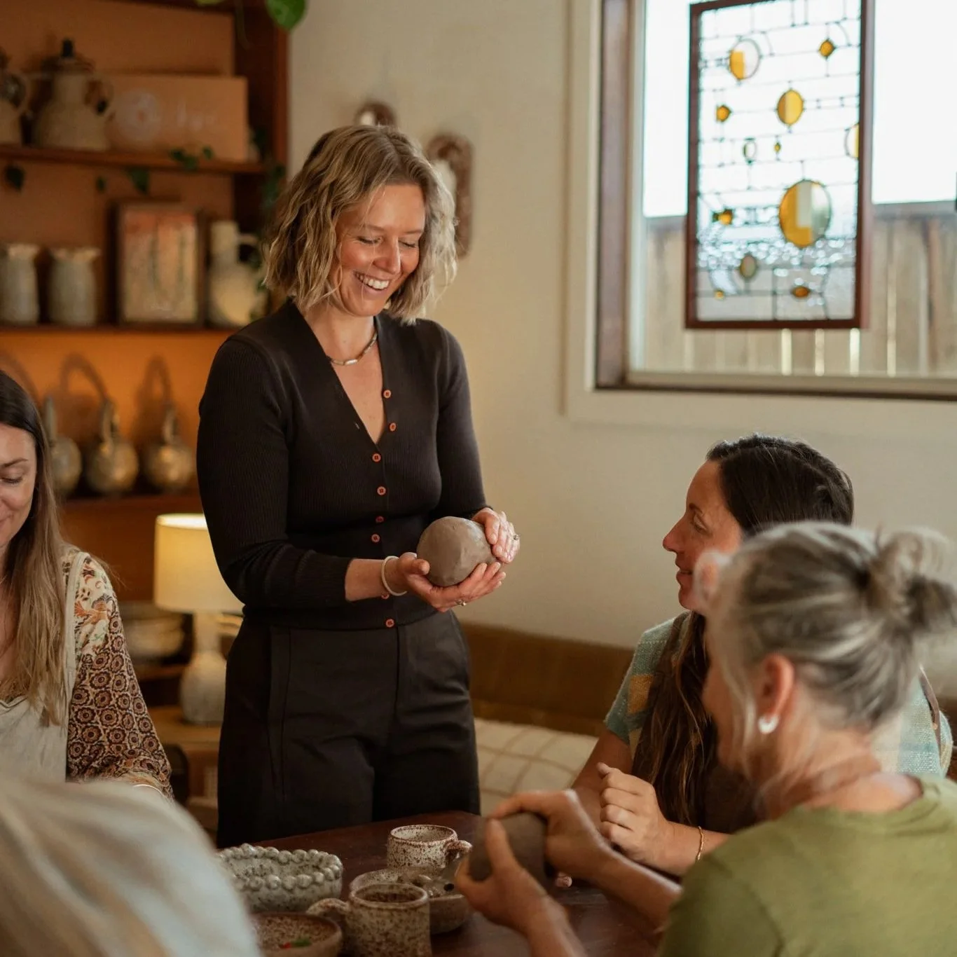 Spring, Summer Vase Making Clay Workshop. Pottery Workshops Byron Bay