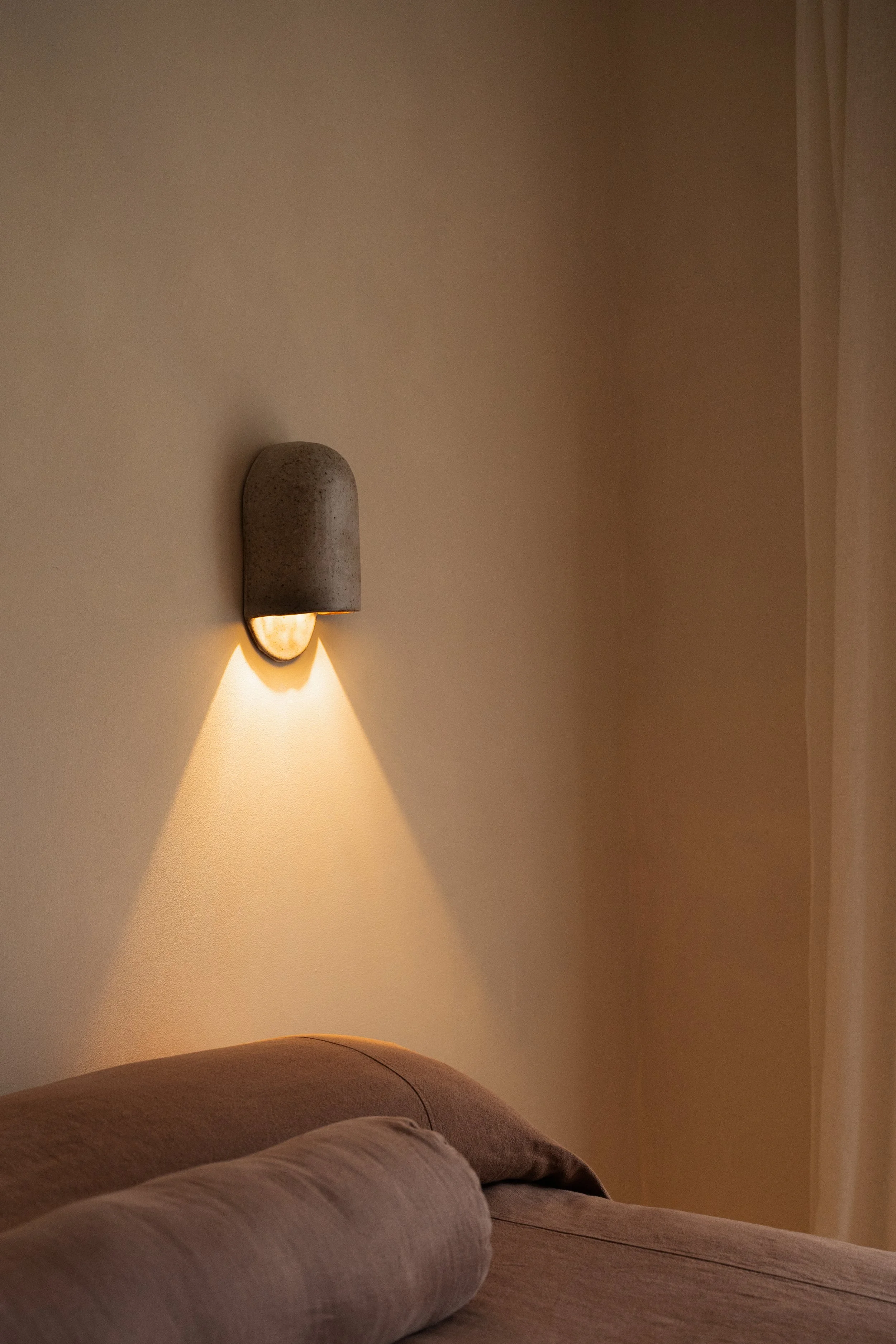 Handmade Ceramic Lighting Byron Bay - Ochre Ceramics, Dune Wall light