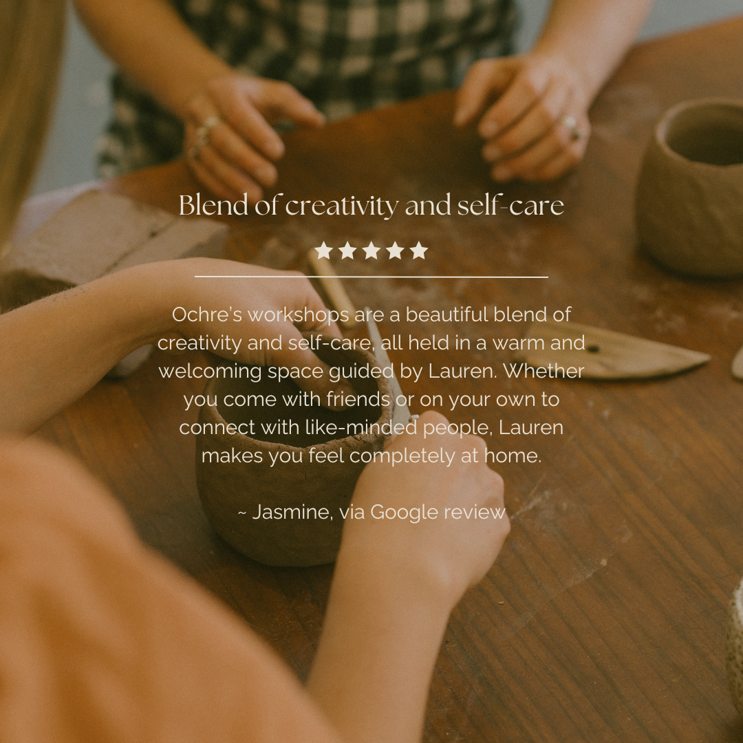 Clay, coffee & croissants. Pottery Workshops Byron Bay