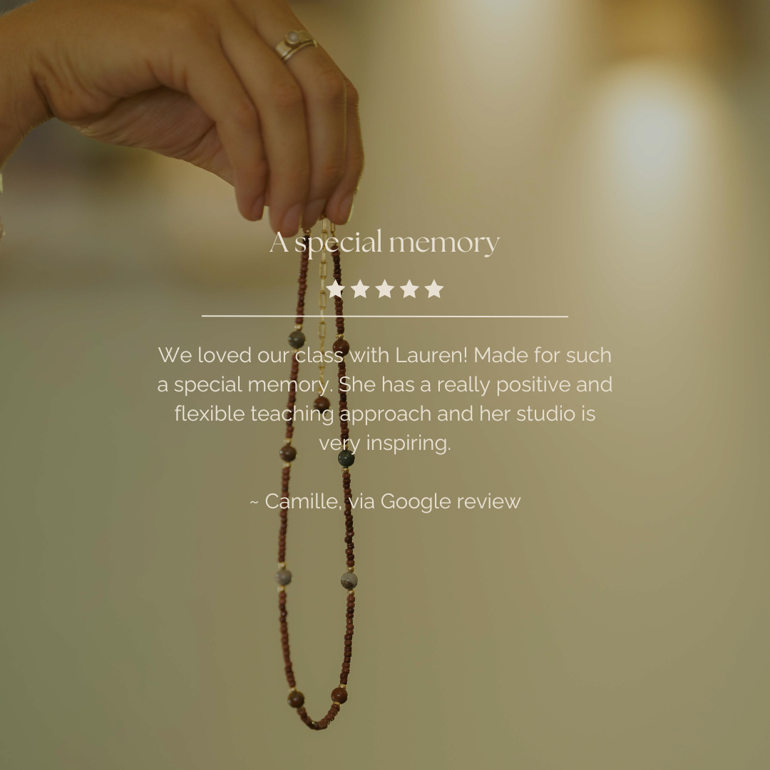 Jewellery Workshops | Brunswick, Melbourne. Ochre Ceramics Classes.