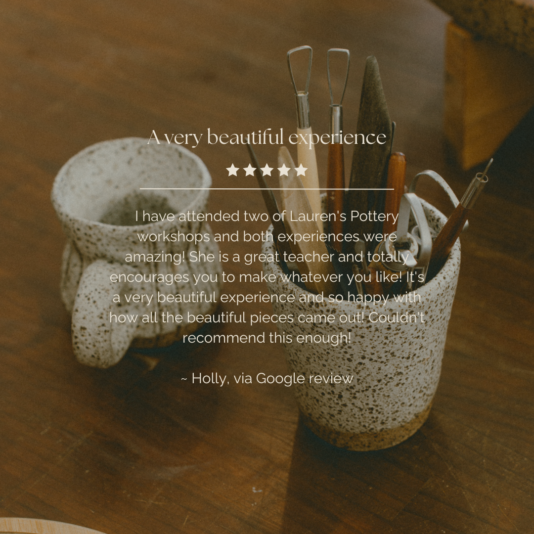 Clay, coffee & croissants. Pottery Workshops Byron Bay