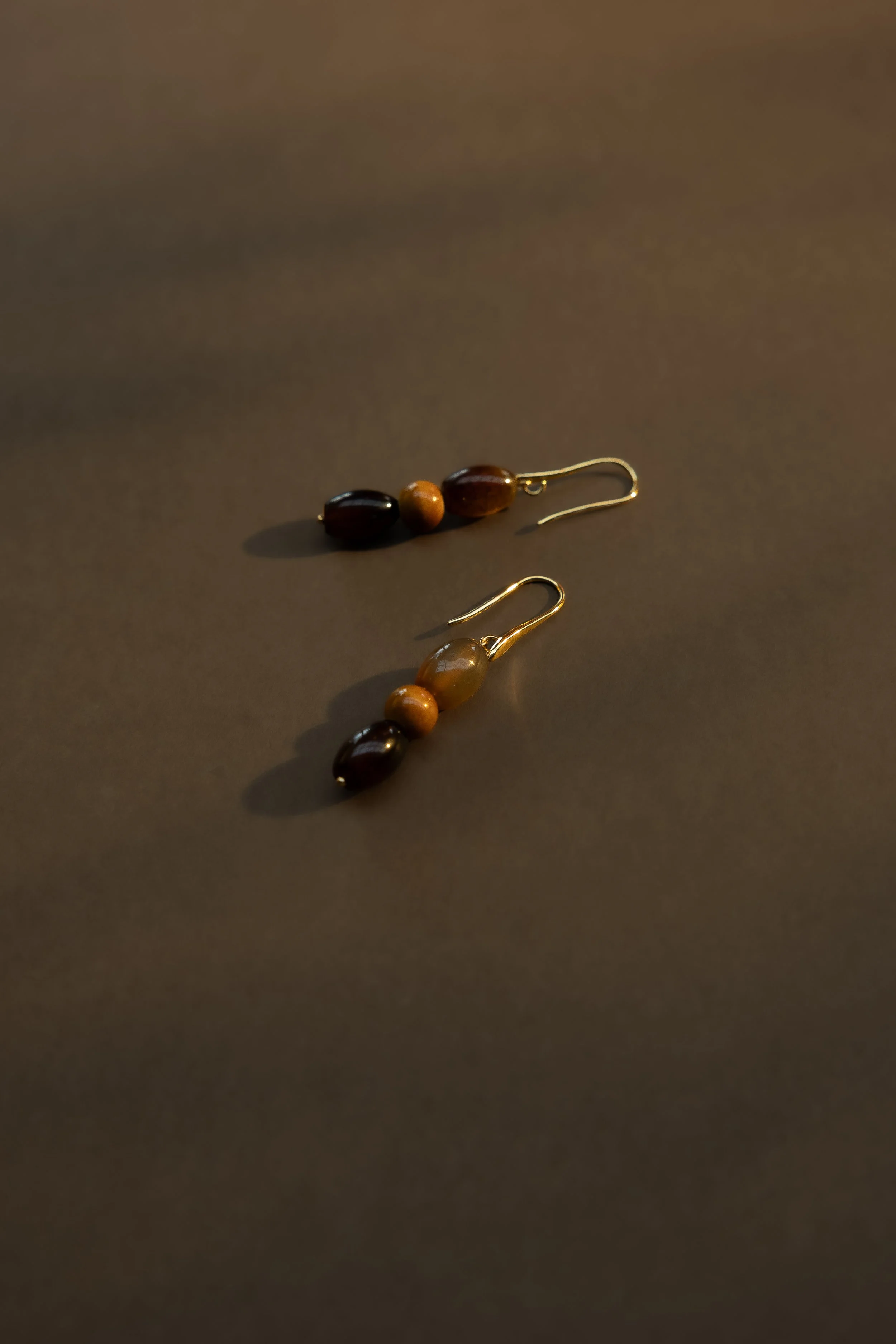 Ochre Ceramics Handmade Jewellery Byron Bay - Clay & Stone Drop Earrings