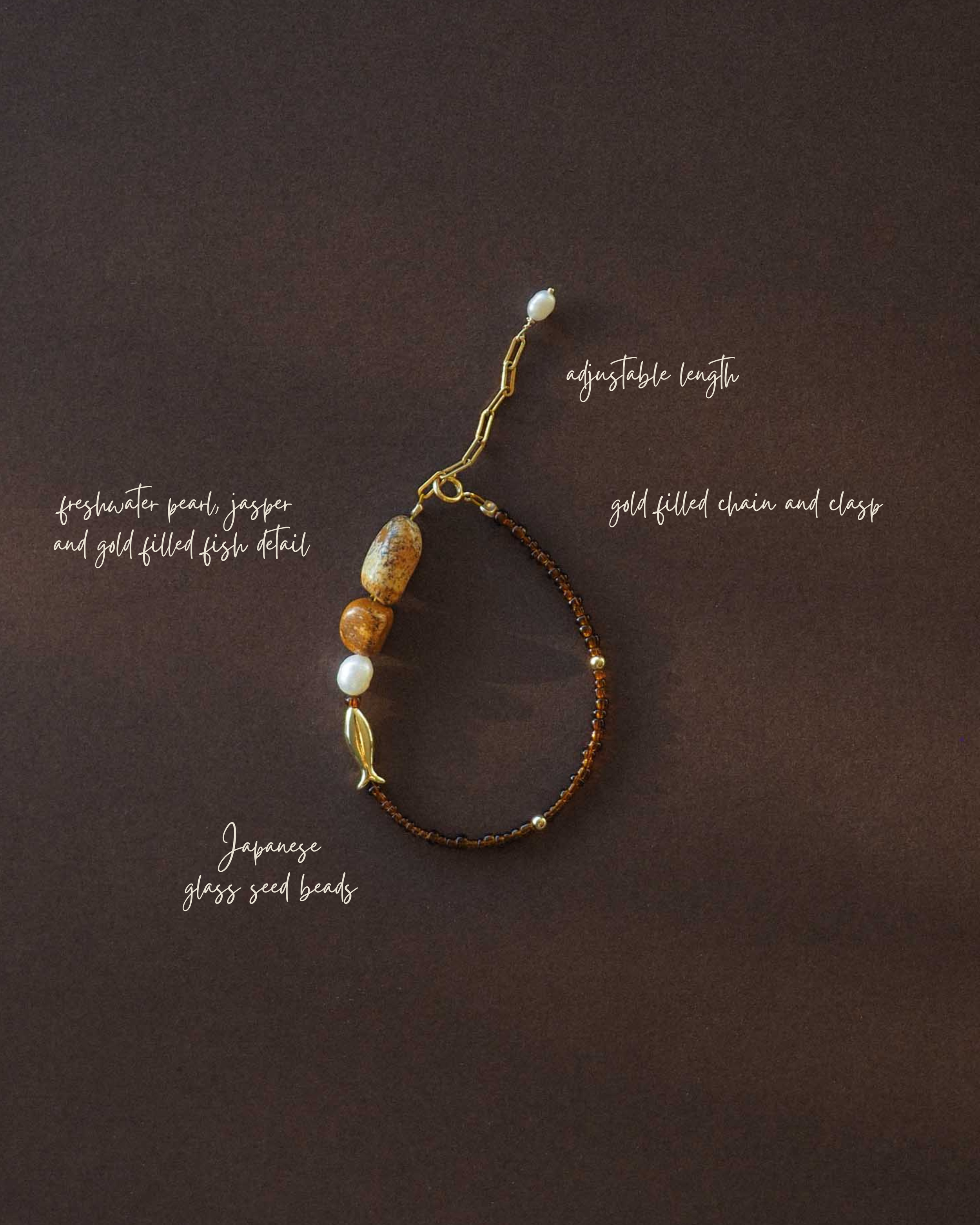 Handmade Ceramics Byron Bay - Beaded bracelet