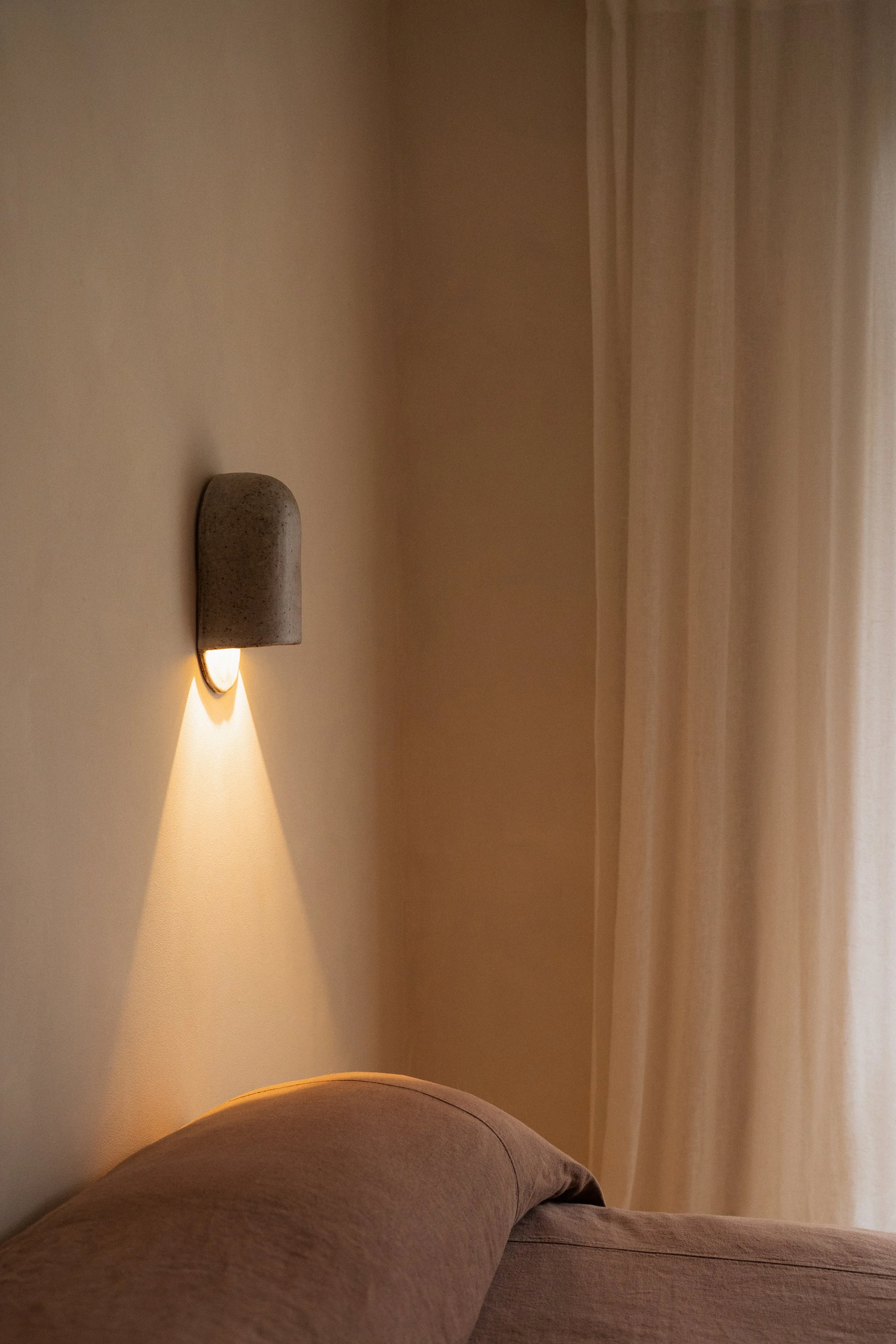 Handmade Ceramic Lighting Byron Bay - Ochre Ceramics, Dune Wall light