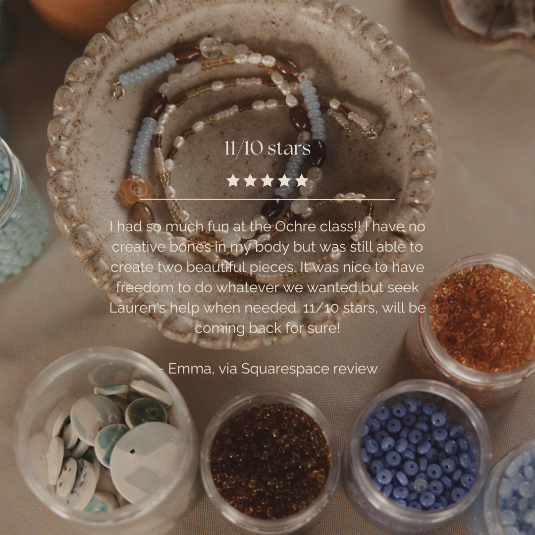 Jewellery Workshops | McLaren Vale South Australia. Ochre Ceramics Classes.