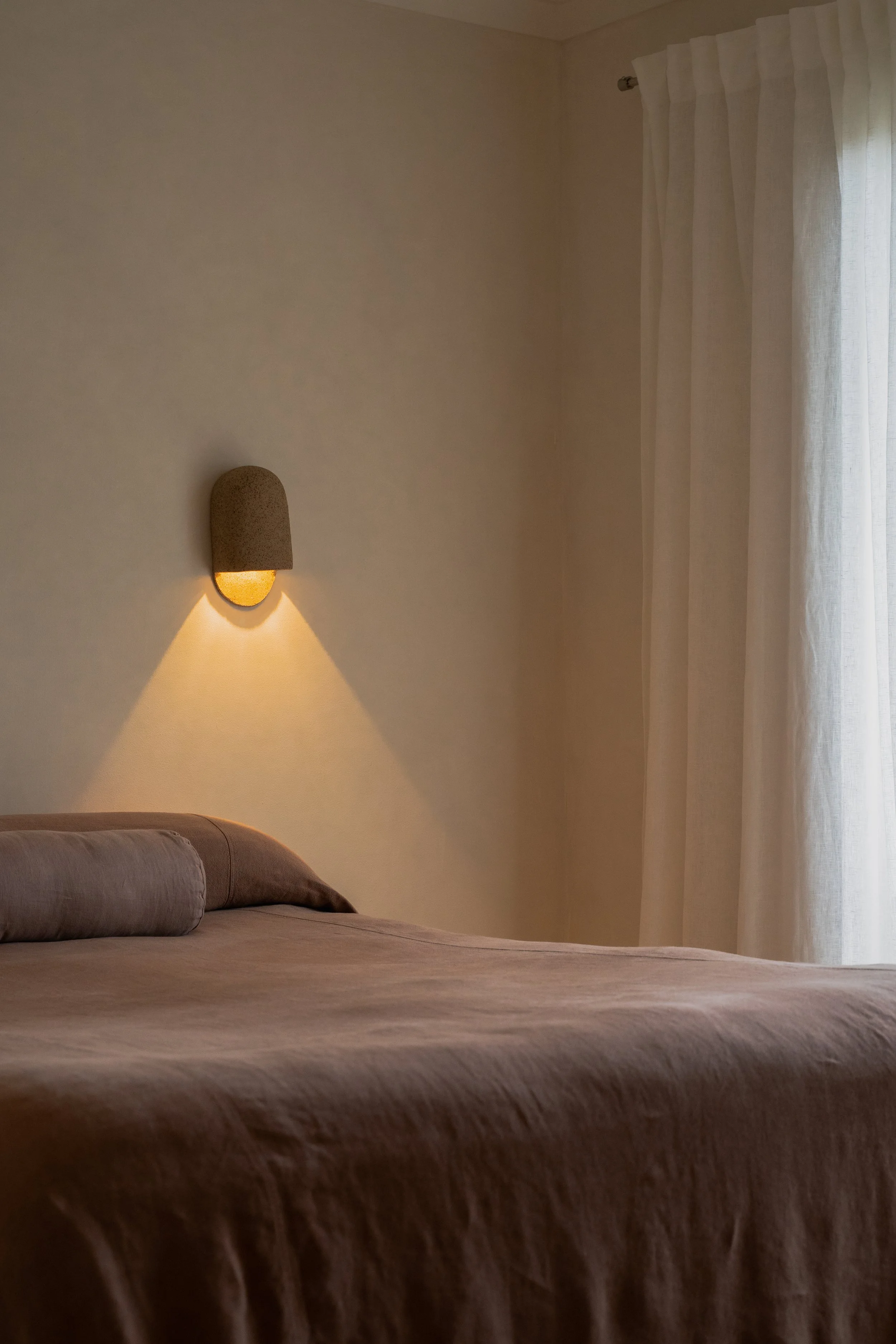 Handmade Ceramic Lighting Byron Bay - Ochre Ceramics, Dune Wall light