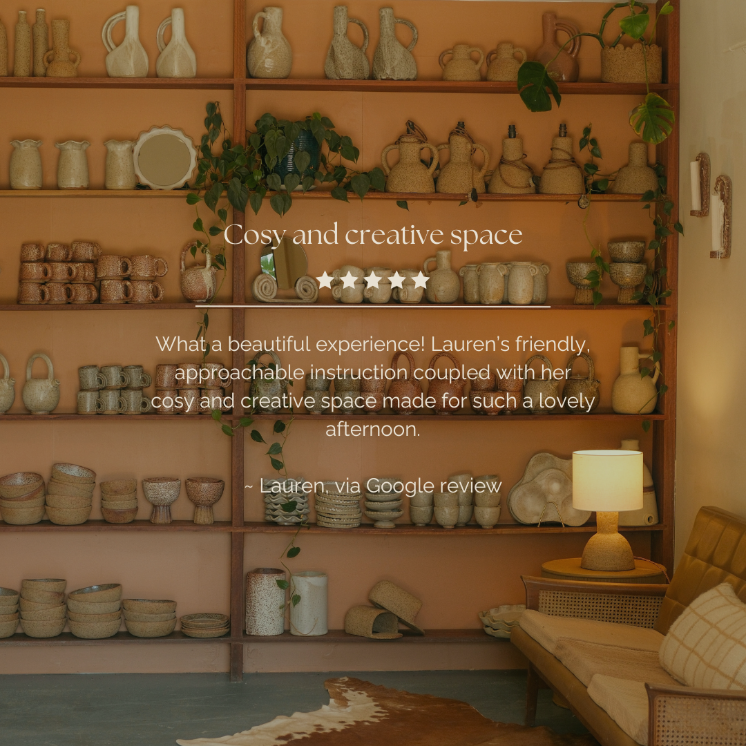 Spring, Summer Vase Making Clay Workshop. Pottery Workshops Byron Bay