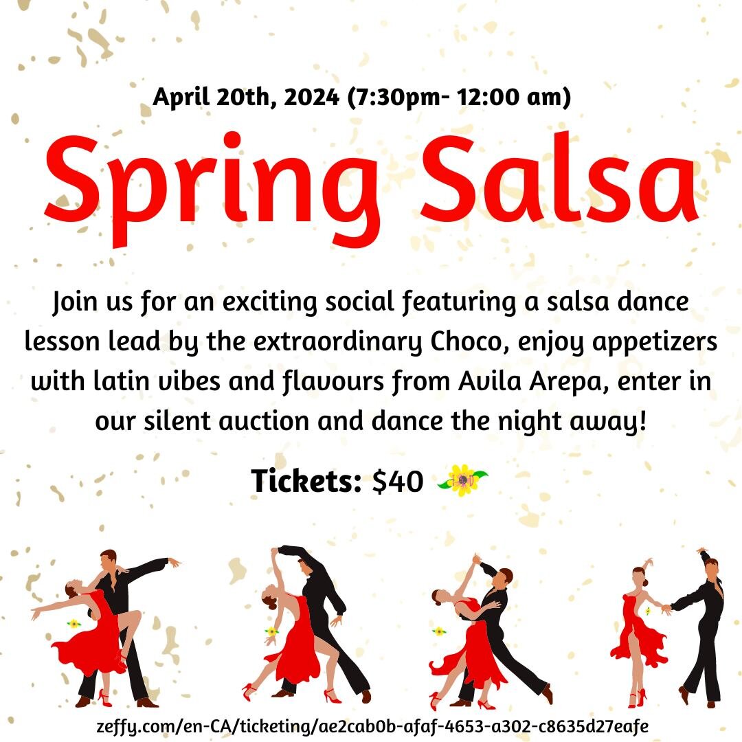 You have saved the date, now here are the details! 💃

Join us for a fun-filled evening of dancing at Laurier Heights Community League. Get ready to move your hips to the rhythm of lively salsa music and meet new friends who share your passion for da