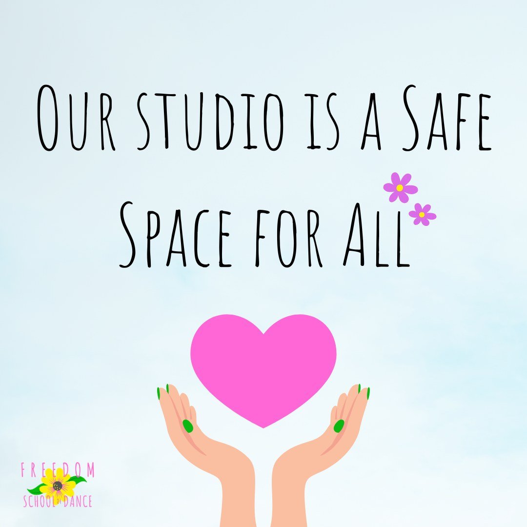 At Freedom School of Dance, we want to see you reach your full potential and a major part of that is learning in a space that feels safe. This is why we have a zero tolerance policy for bullying, harassment, foul language and discrimination. This pol