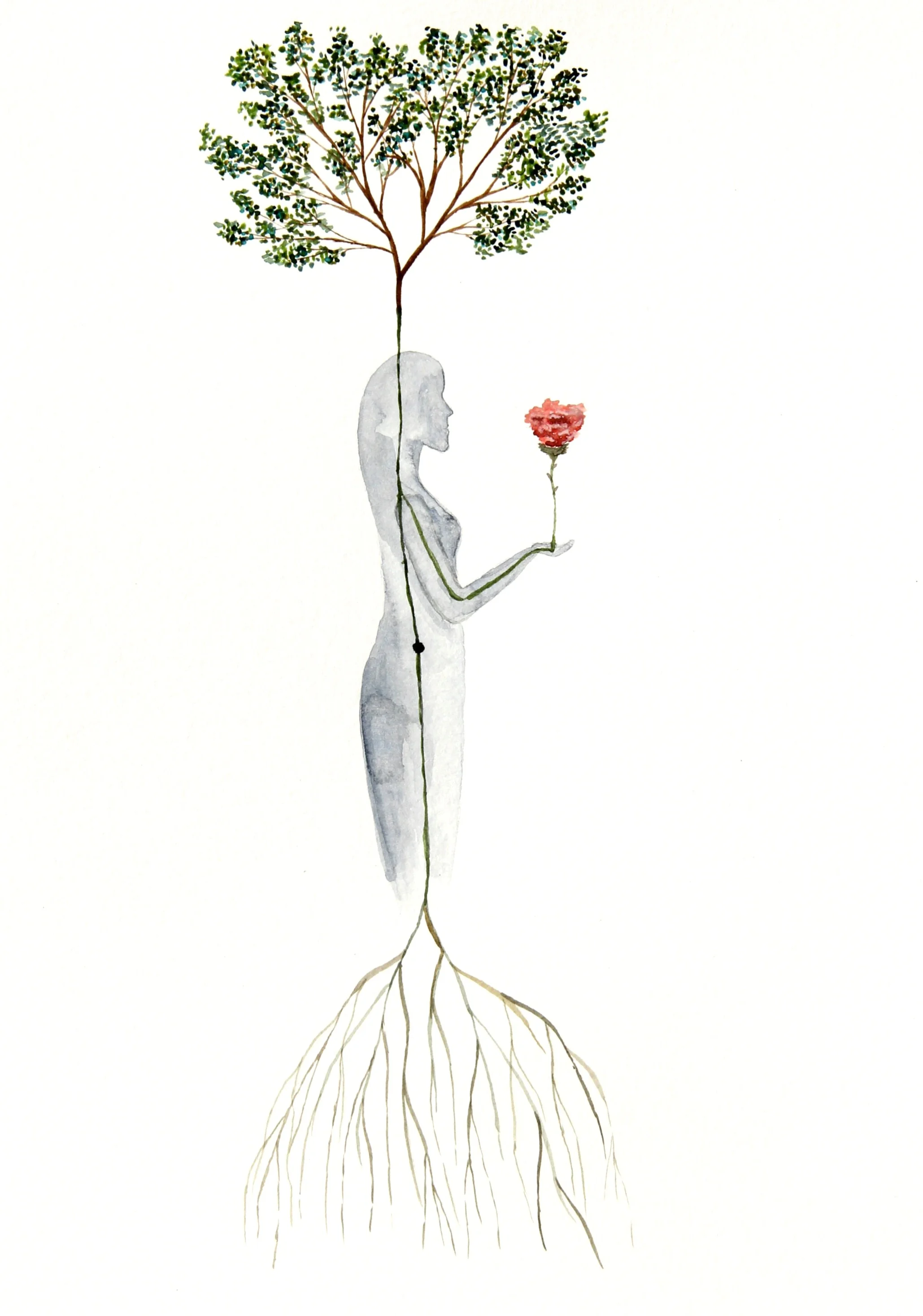  “Offshoot”  9x12 Watercolor  Original: sold  Archival Giclee Print: $35 