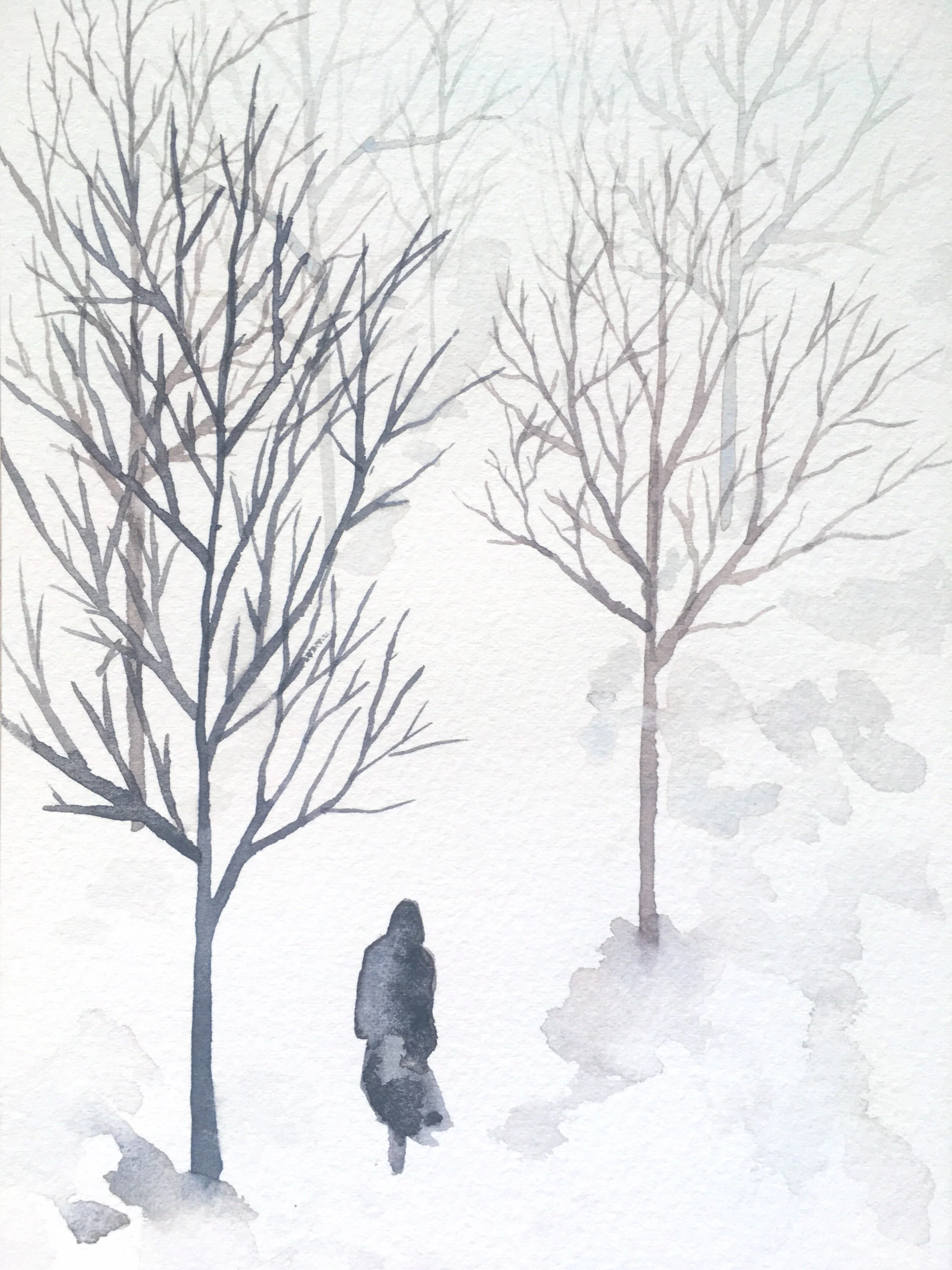  “Drift”   5x7 watercolor  Original: $65 