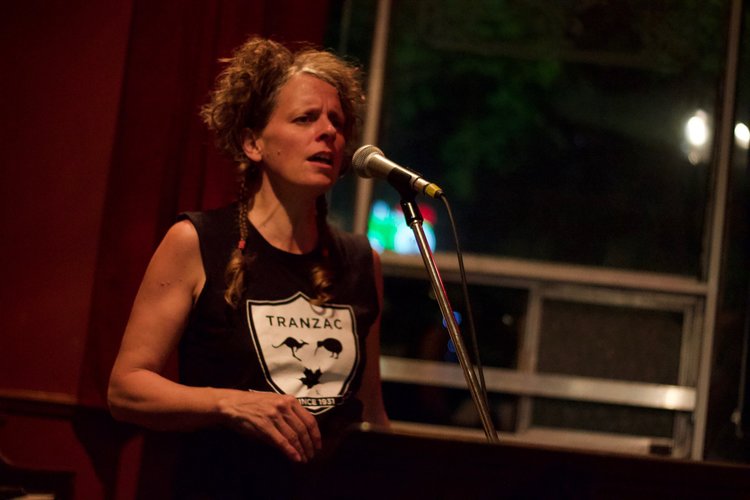 Rebecca Campbell''s vocal magic at our Trio Gig at the Tranzac. Photo by Yuske Frutate