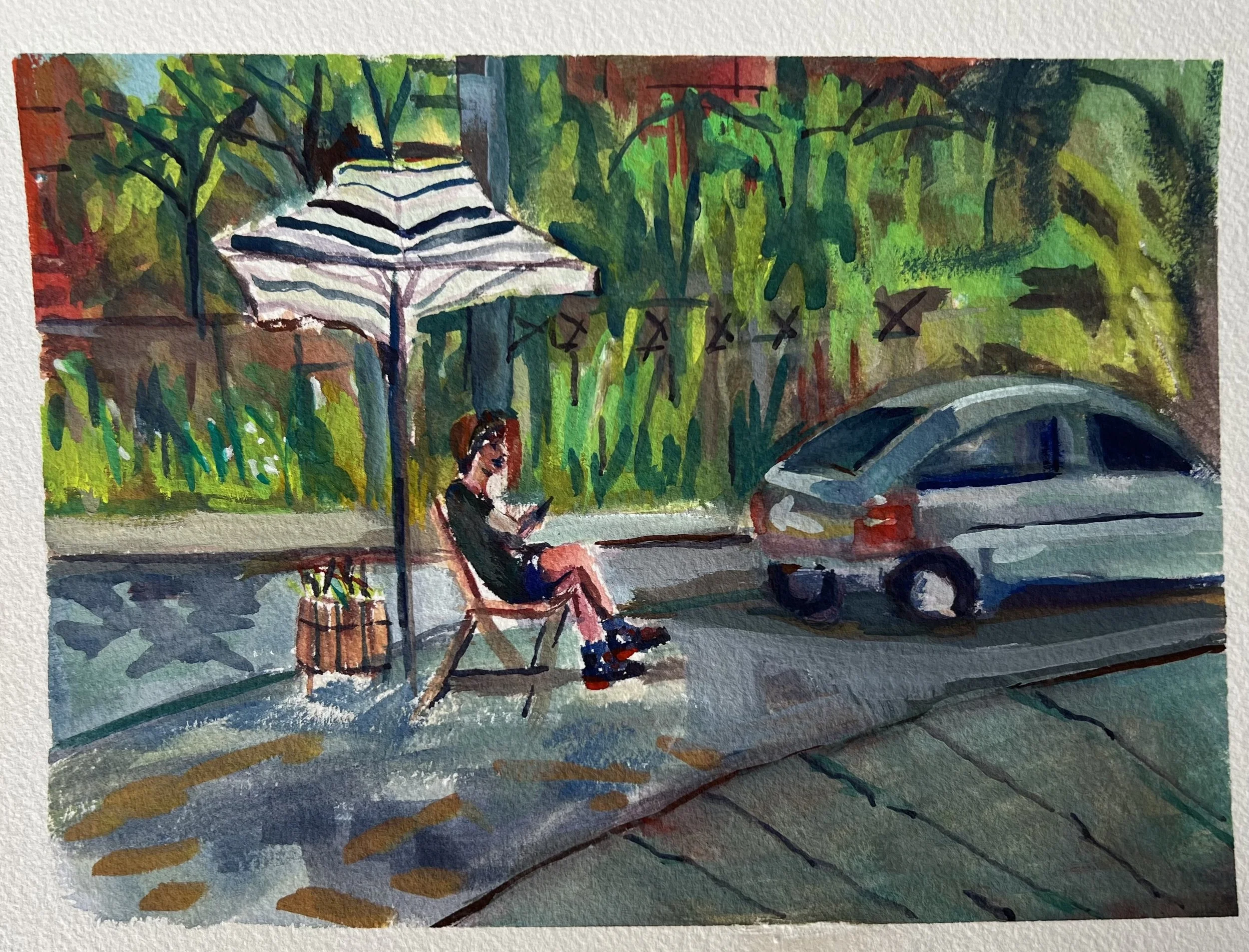 Young Woman Reading at Emily Rose