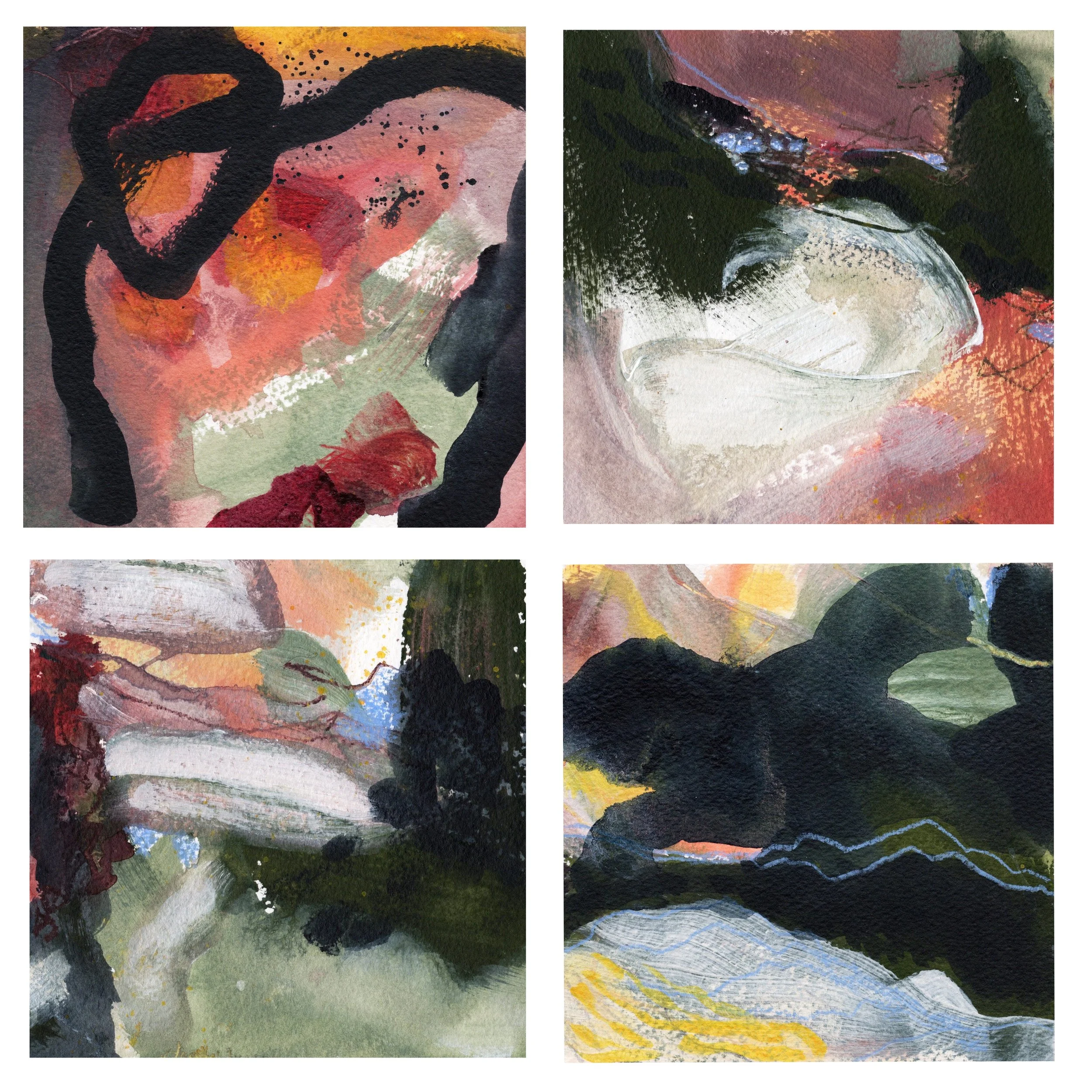 Art Prints, Set of 4