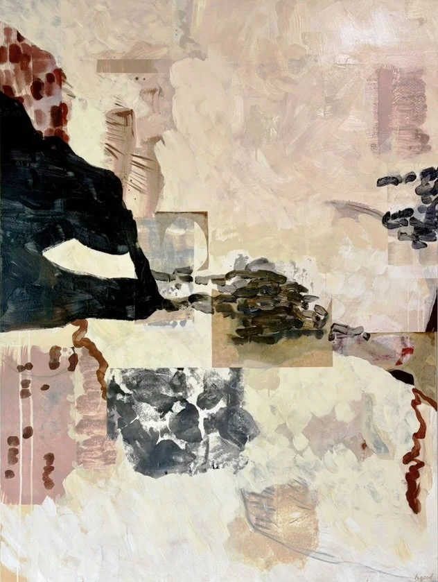Storm Ground | Acrylic, watercolour, ink, and mixed papers on canvas, 48x36 inches
 INQUIRE 