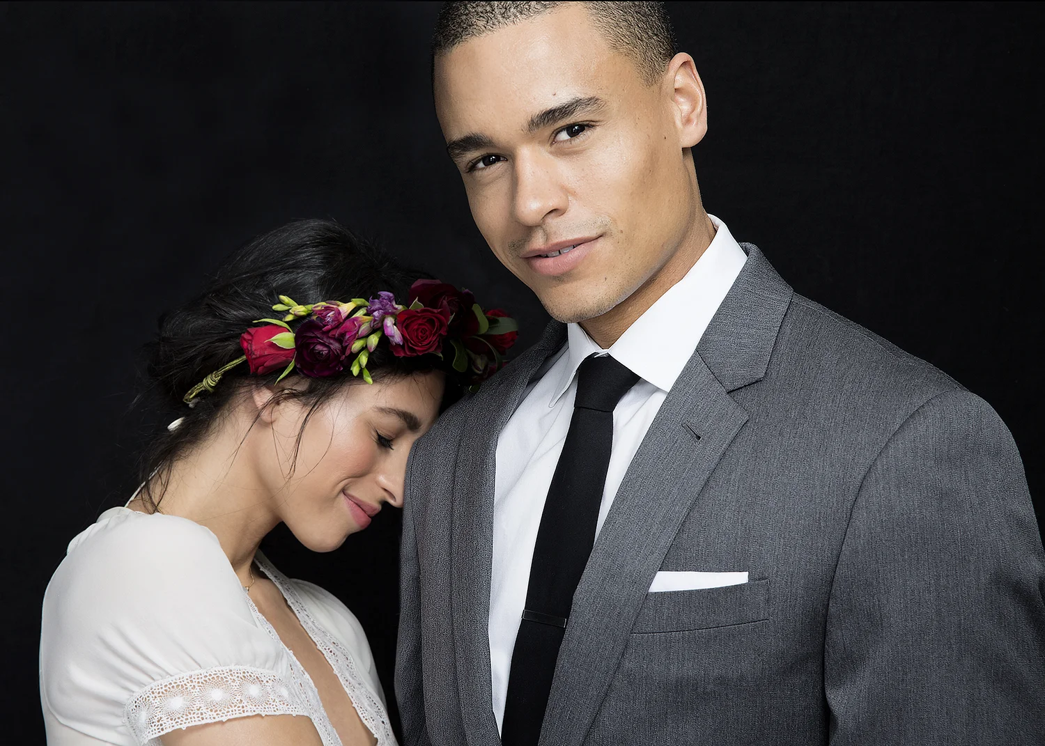 Floral crown for Town & Country Weddings shoot photo courtesy of BFA Weddings