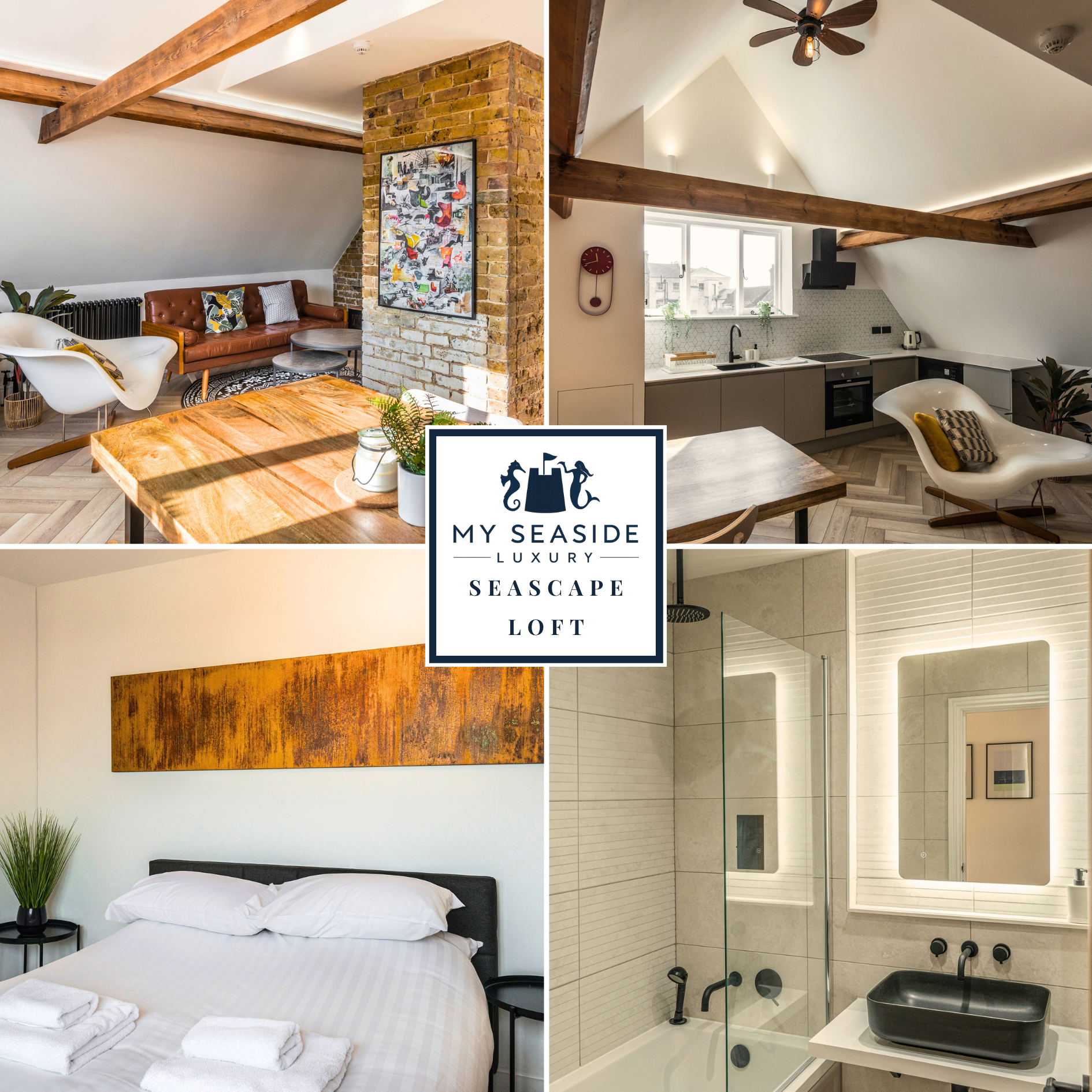 Seascape Loft - Ramsgate - 3 bedroom - Long stays/corporate