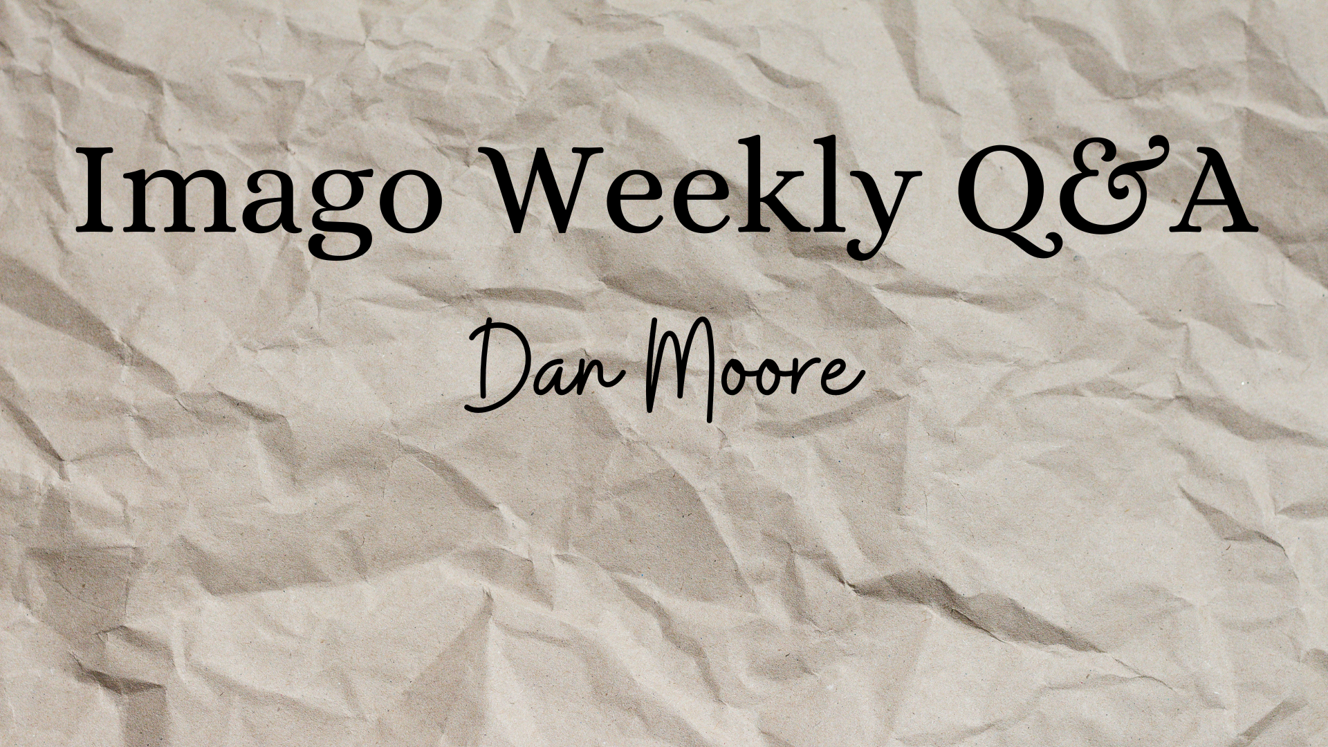 Q &amp; A with Dan Moore