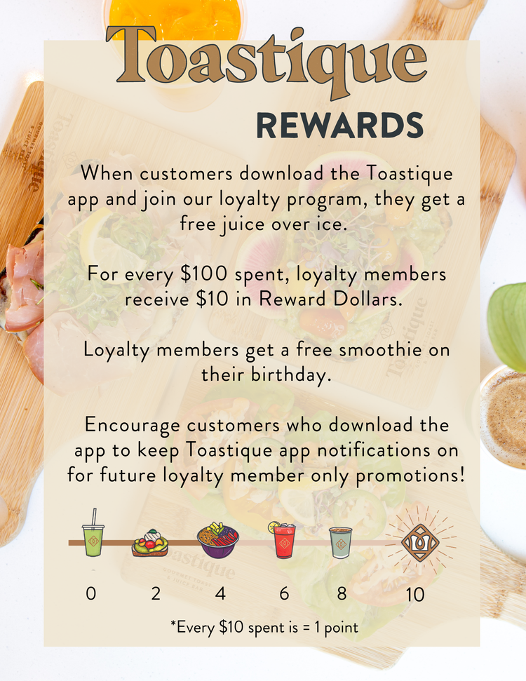 Join Toastique's Rewards Program Toastique