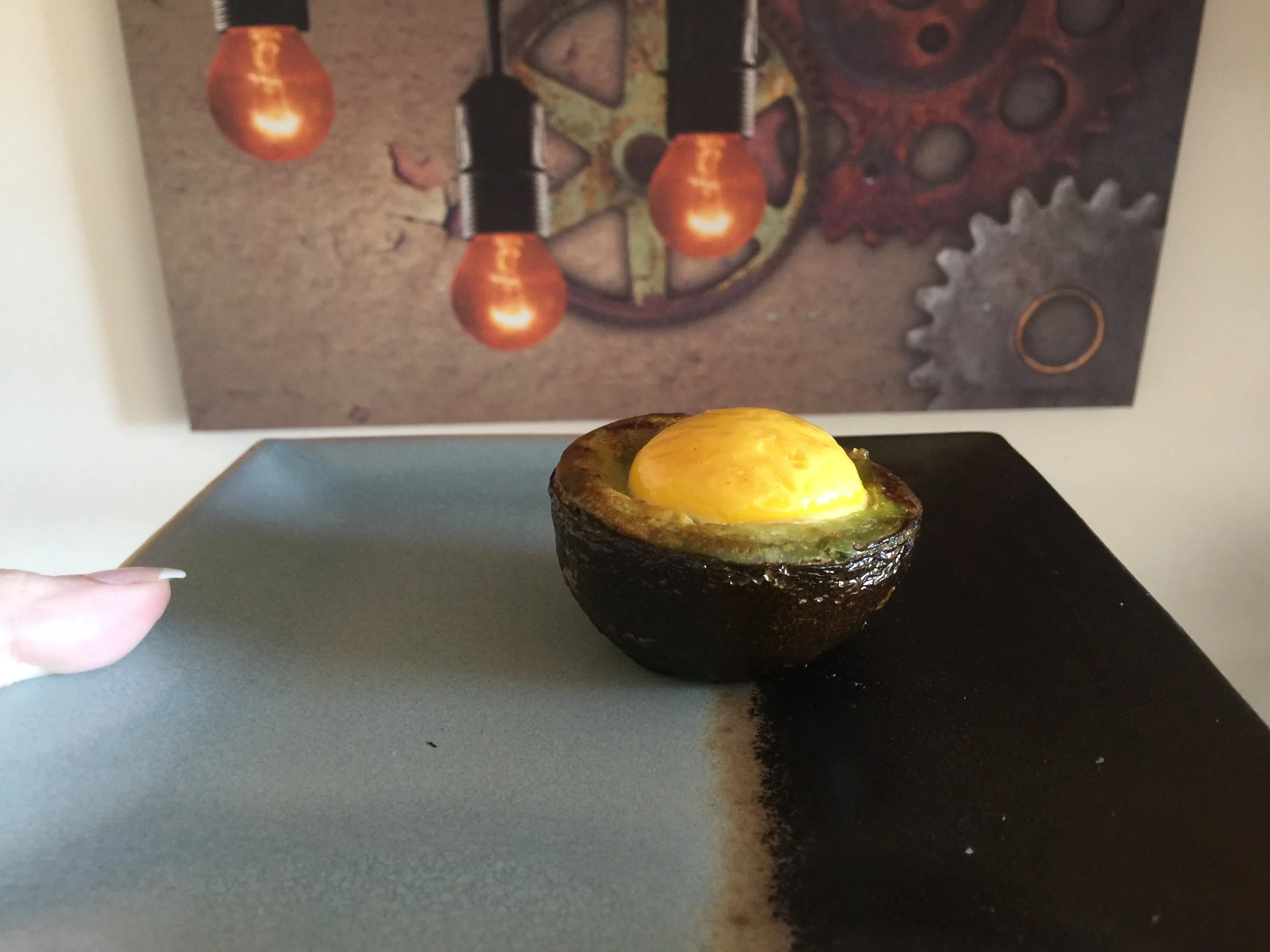 Ying and Yang Avocado Eggs