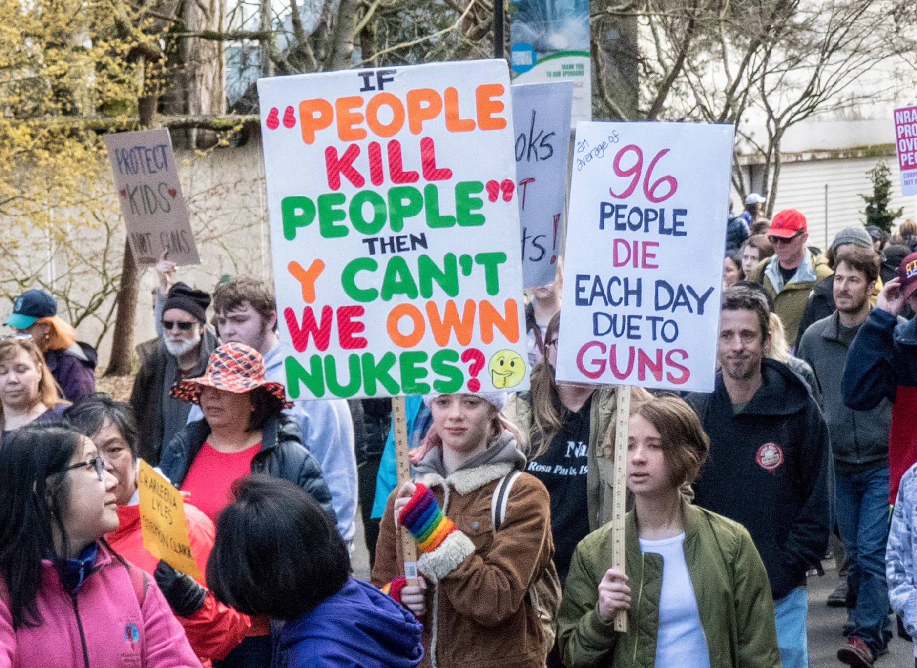 March for our Lives, Seattle, WA. Photo courtesy of David Lee .