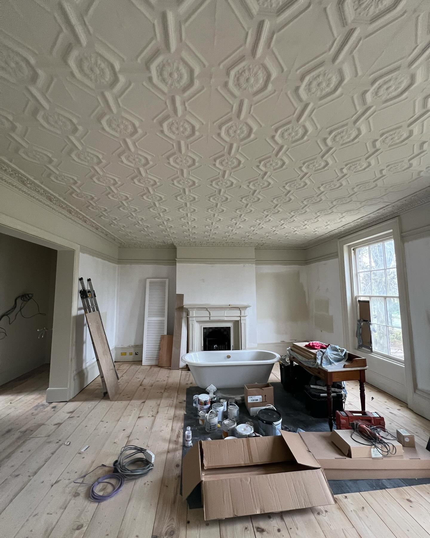 It&rsquo;s been a while since I&rsquo;ve posted as we&rsquo;ve been super busy&hellip;. This is the master bedroom ( one of many rooms) on belvoir terrace project with its dressing room and ensuite coming along nicely the walls in the master bedroom 