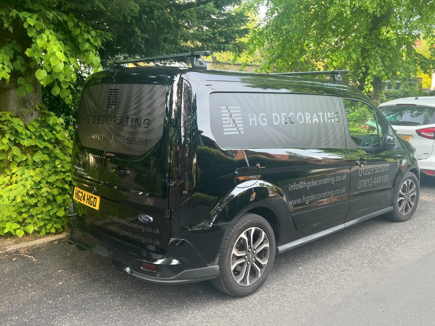 So happy with this&hellip;As per usual Eddie from @create_signs sorting the newest addition to HG. 

#graphicdesign #van #painting #paintersofinstagram #cambridgedecorators#decoratorsofinstagram  #Cambridge #decor #decorate #decorating #blackedout #b