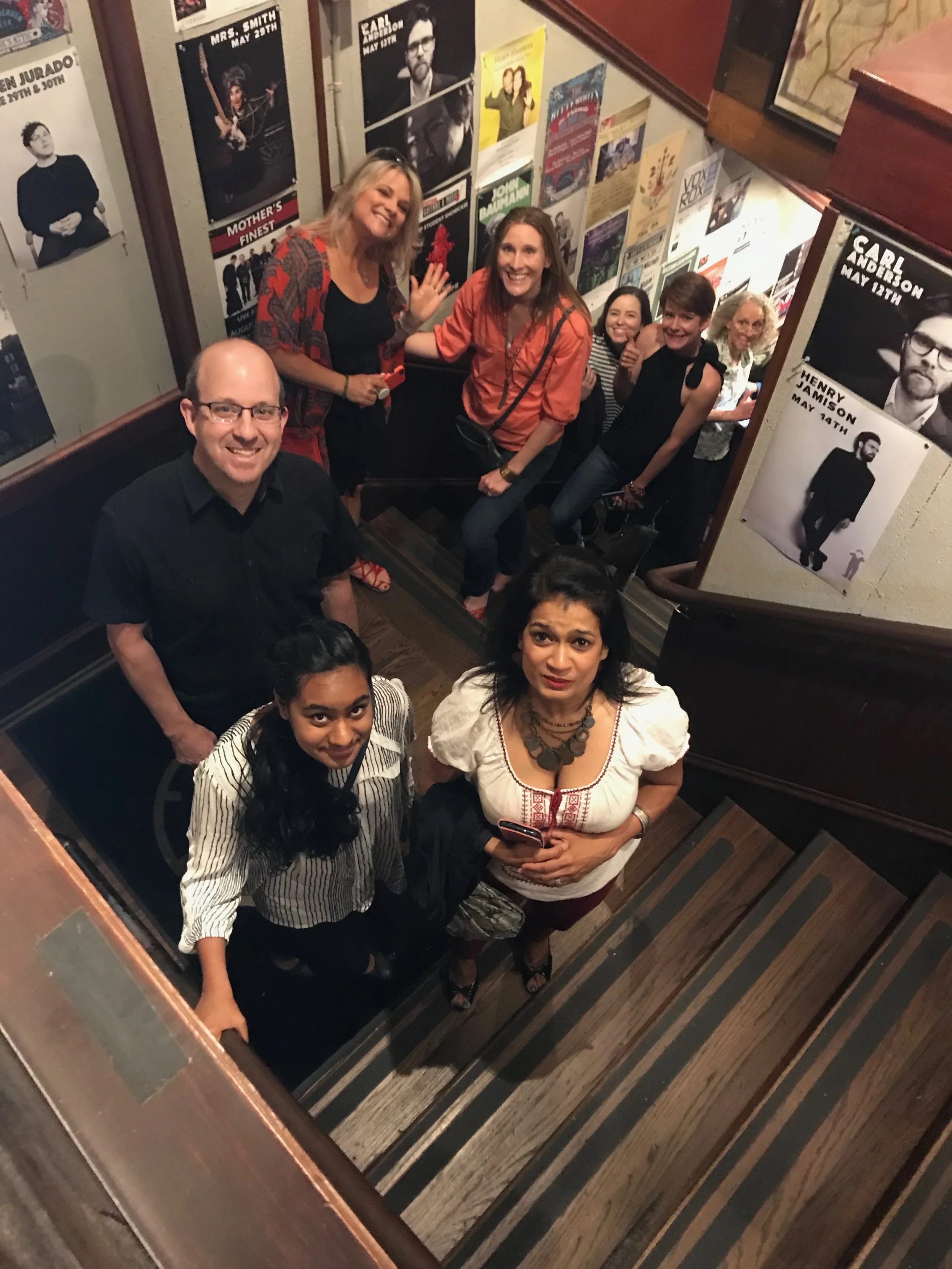 Pre show line Eddies Attic.jpeg